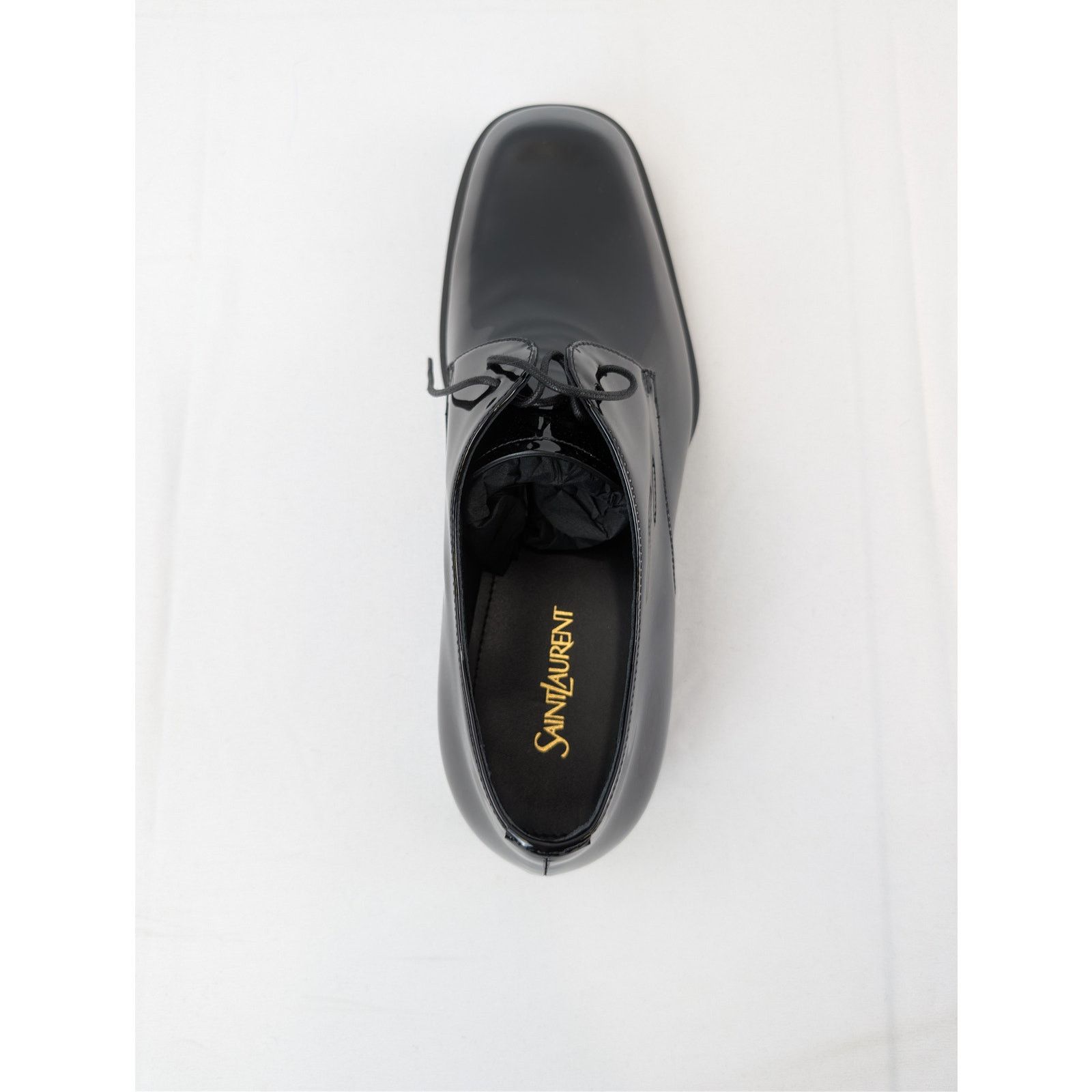 Saint Laurent Paris o1rshd1 Vernice Seta Soft Shoes Boots in Black Size US 9 / EU 42 - 17 Thumbnail