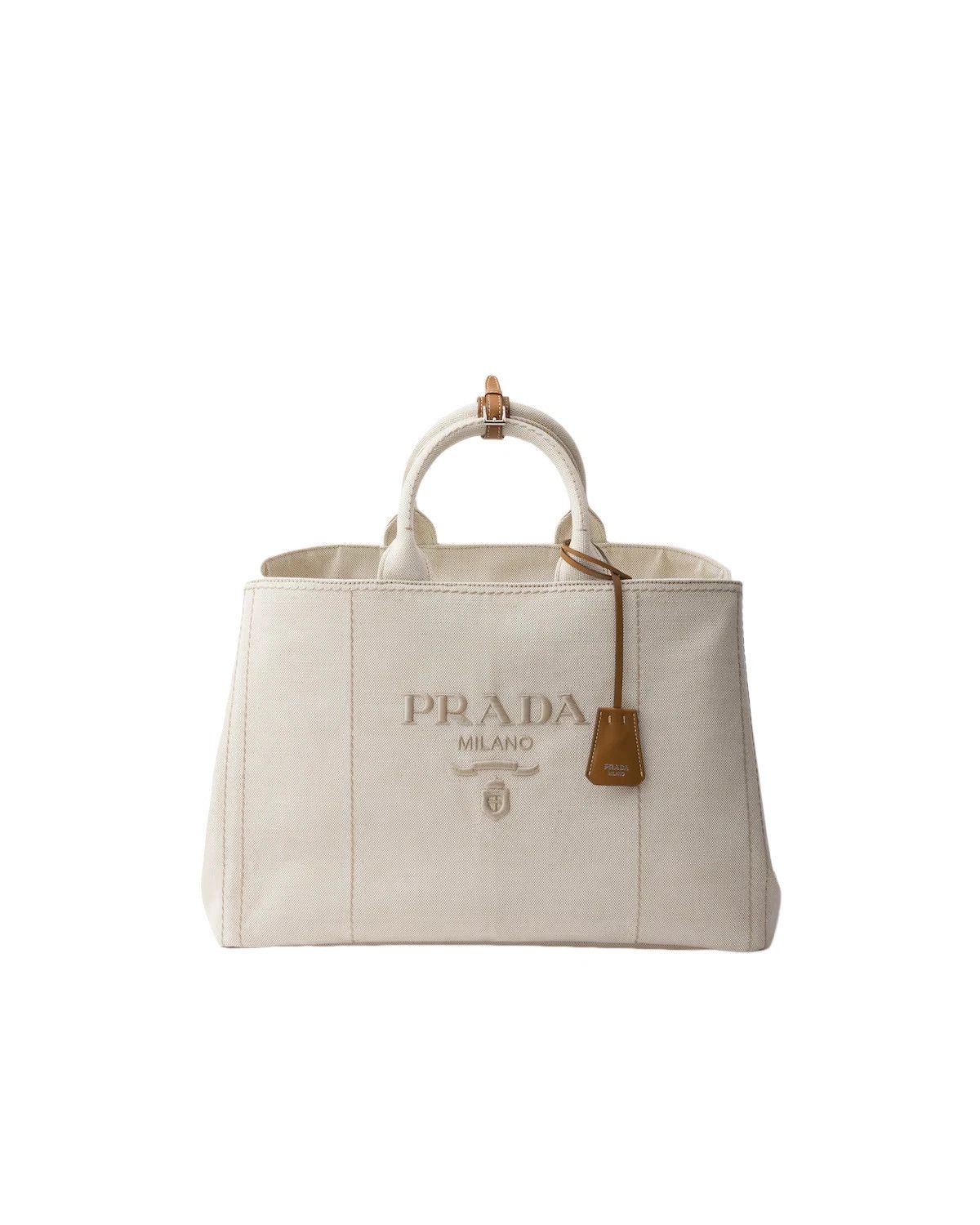 Prada PRADA $2850 Natural Extra Large Tote Bag New And Authentic Size ONE SIZE - 1 Thumbnail