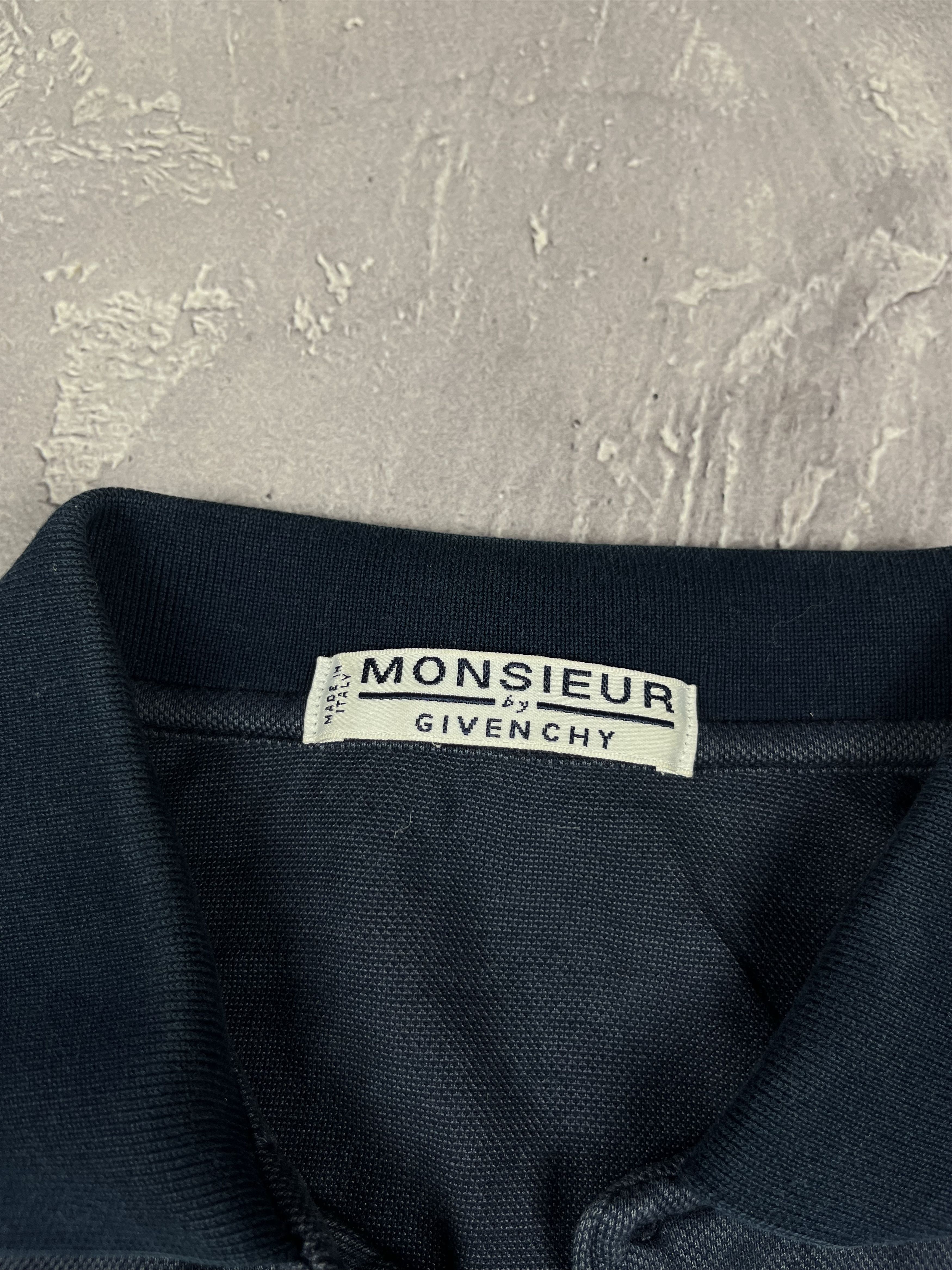 Givenchy Monsieur by Givenchy Vintage Pocket Polo Shirt Blue Size US M / EU 48-50 / 2 - 7 Thumbnail