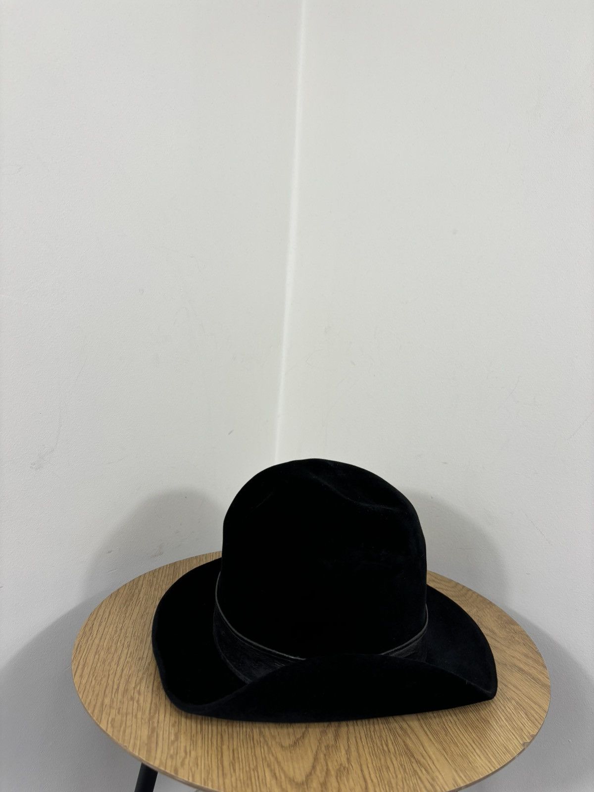 Other Vintage Huckel Alpha Men’s Black Velour Wool Felt Fedora Hat Size ONE SIZE - 5 Thumbnail