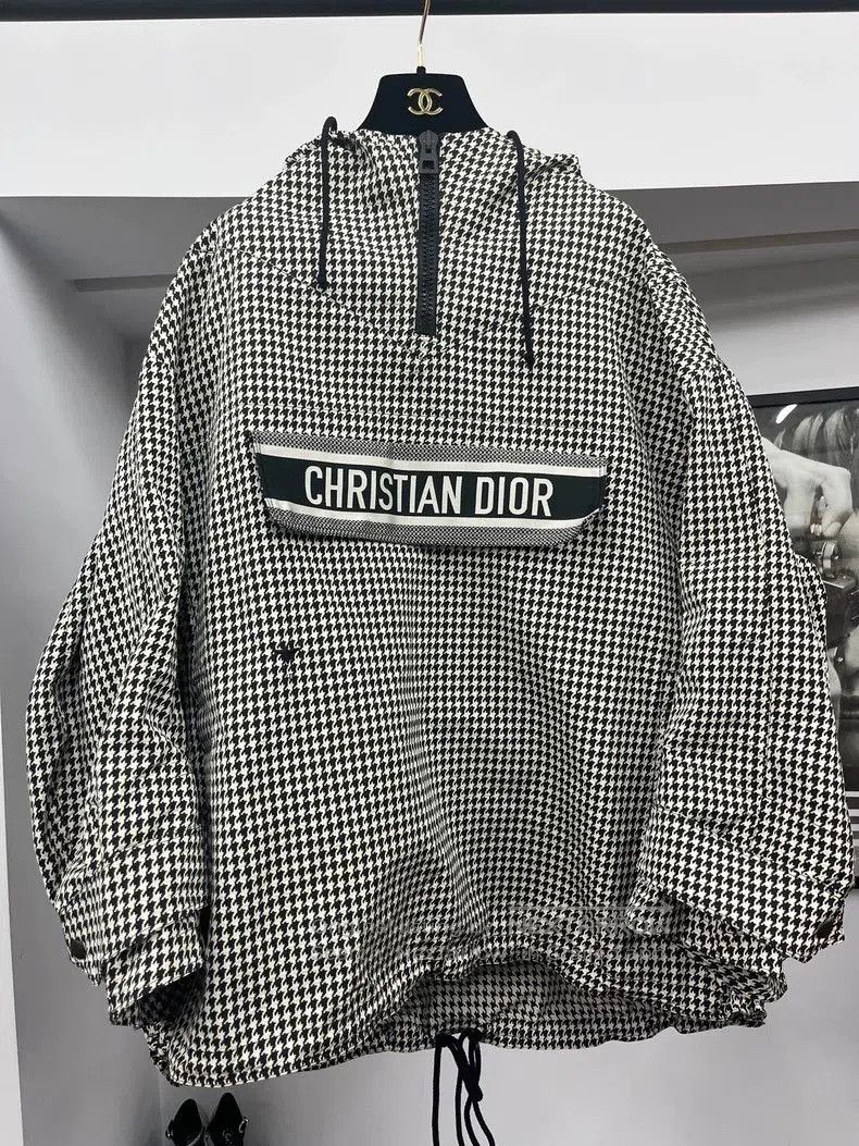Dior Dior Houndstooth Windbreaker Coat. Size US XS / EU 42 / 0 - 1 Thumbnail