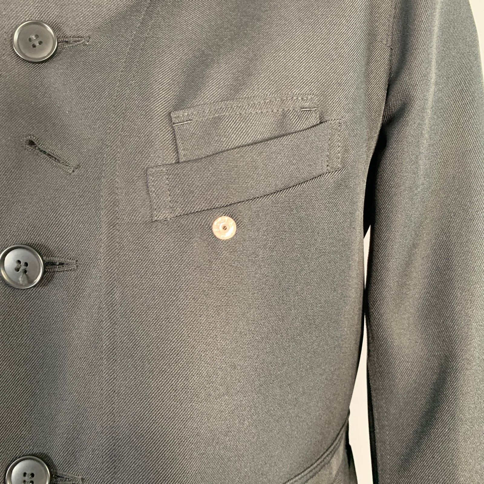 Diet Butcher Slim Skin DIET BUTCHER Size L Black Twill Polyester Utility Jacket Size US L / EU 52-54 / 3 - 3 Thumbnail