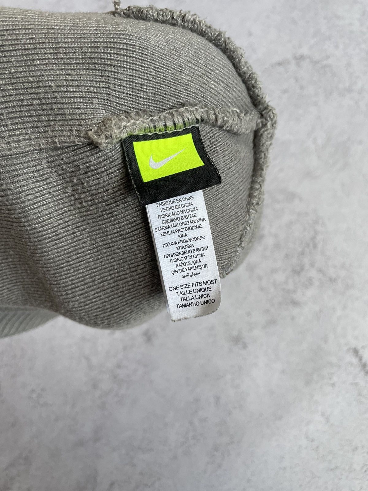 Nike Nike Beanie Hat Cap Grey One Size Size ONE SIZE - 3 Thumbnail