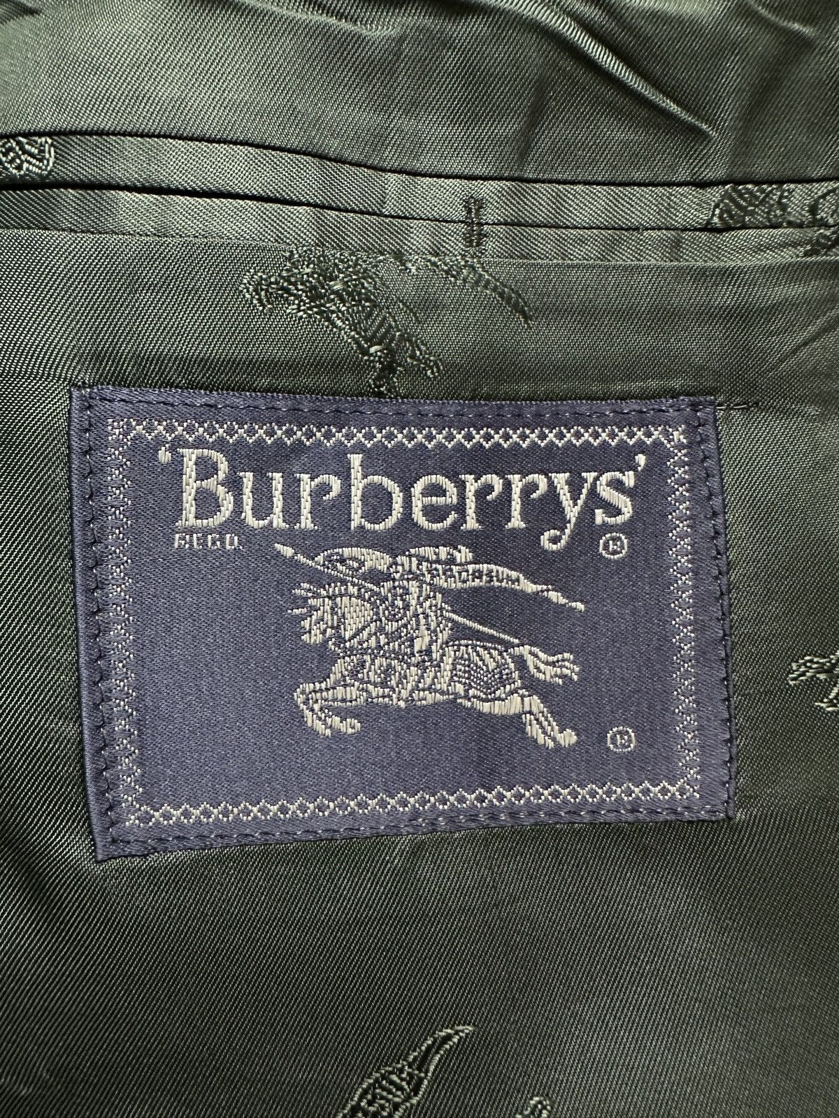 Burberry Blazer Burberrys Vintage Cashmere & Wool Luxury Rare 90s 80s Size 52R - 9 Thumbnail
