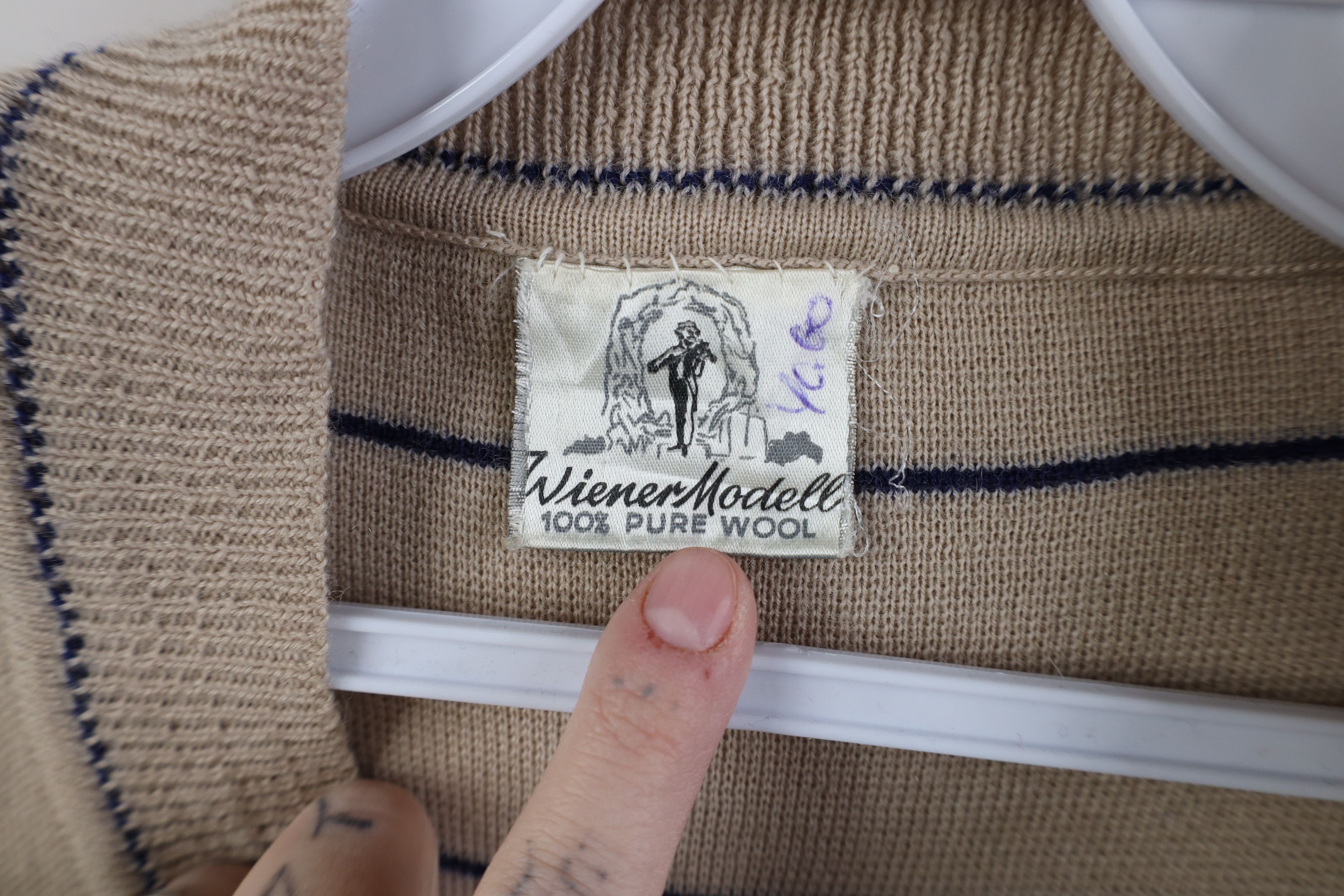 Vintage Vintage 50s 60s Streetwear Striped Cardigan Sweater Vest Size US S / EU 44-46 / 1 - 9 Thumbnail