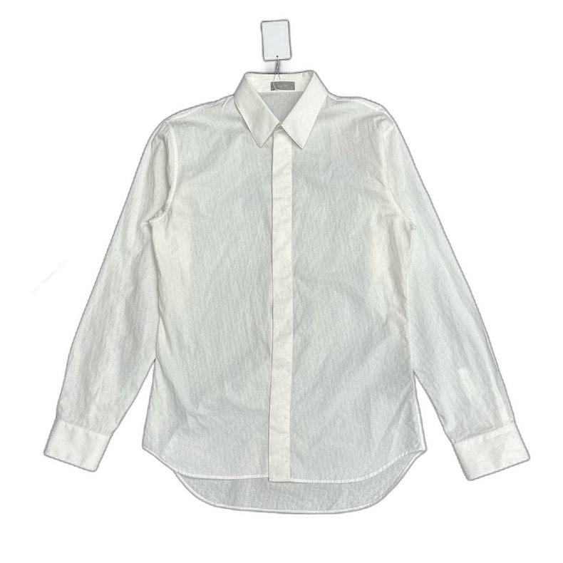 dior 23ss white long sleeve shirt