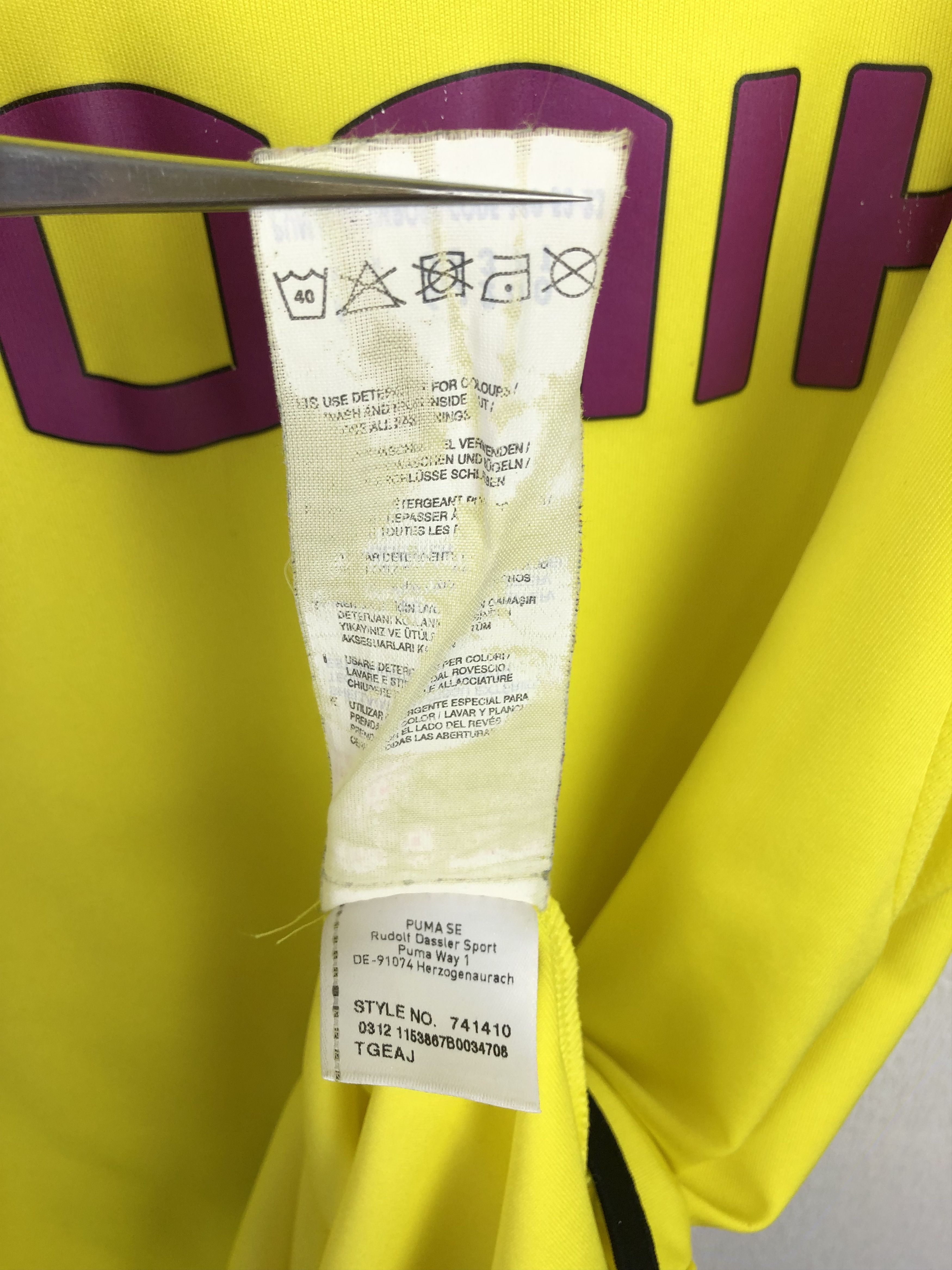Puma Borussia Dortmund football shirt 2012 Soccer Puma Jersey Size US XXL / EU 58 / 5 - 11 Thumbnail