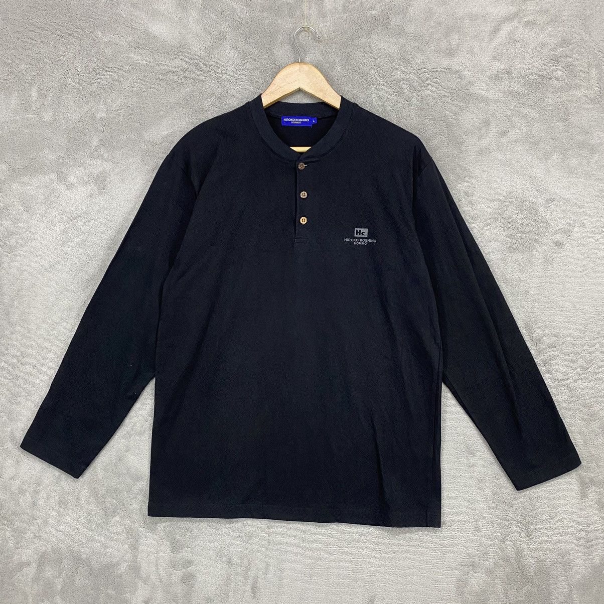 Hiroko Koshino Homme HIROKO KOSHINO HOMME BLUE TAG LONG SLEEVE SHIRT Size US L / EU 52-54 / 3 - 1 Thumbnail