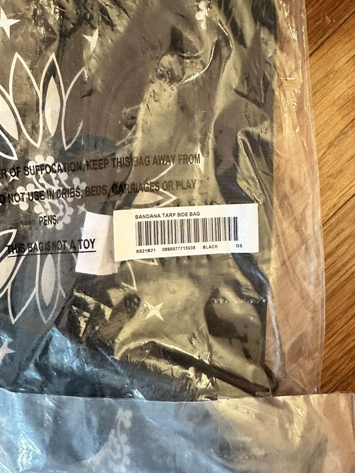 Supreme Supreme Bandana Tarp Side Bag Paisley Black Size ONE SIZE - 5 Thumbnail