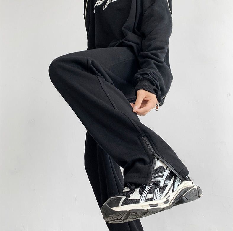 Japanese Brand × Jean Black Sweatpants Men's Fashion Size US 26 / EU 42 - 5 Thumbnail