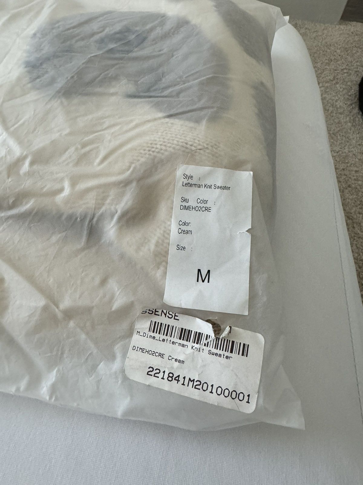 Dime Dime Letterman Knit Sweater Size US M / EU 48-50 / 2 - 2 Thumbnail