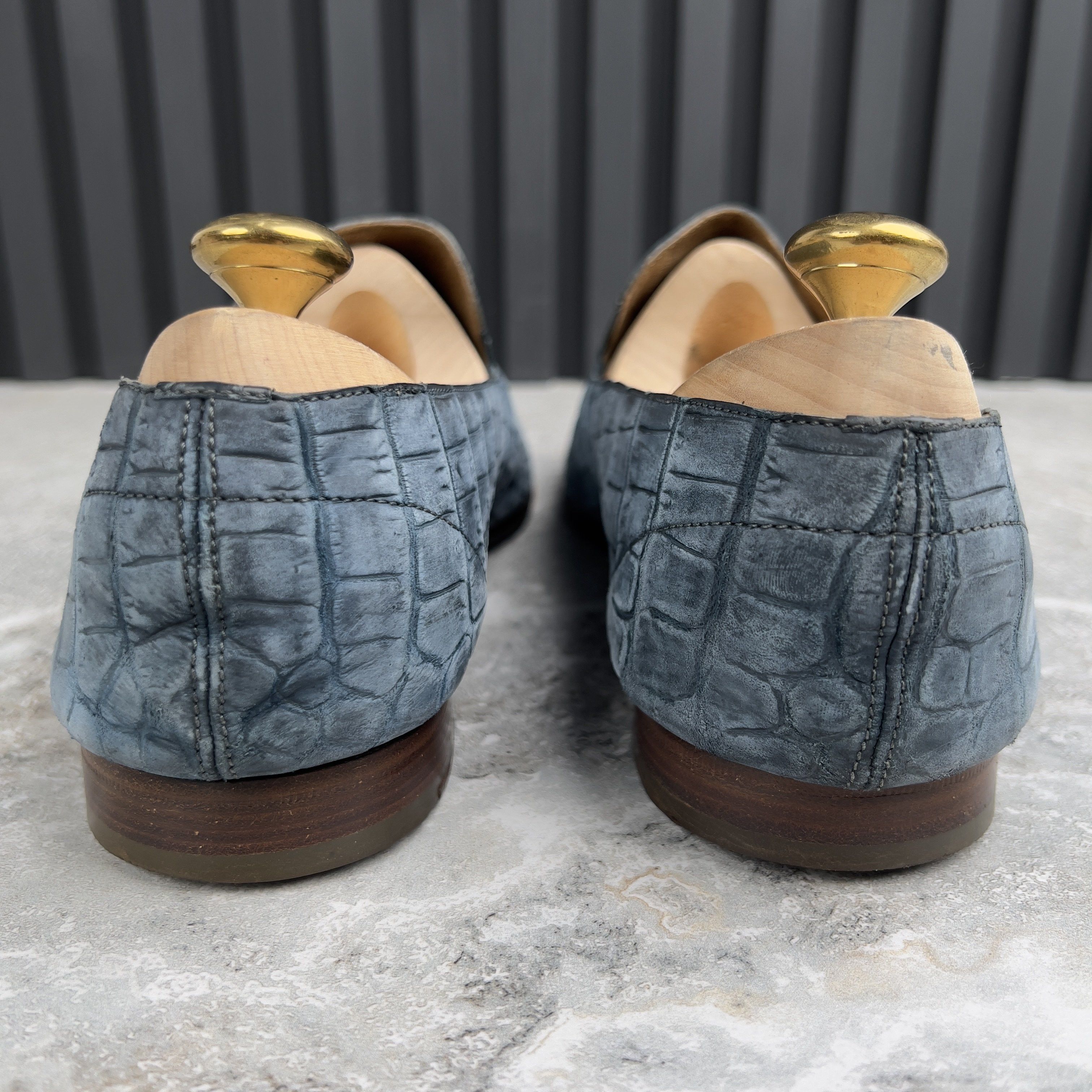 Hermes Loafers Dress Shoes Crocodile Alligator Skin Leather Size US 11 / EU 44 - 7 Thumbnail