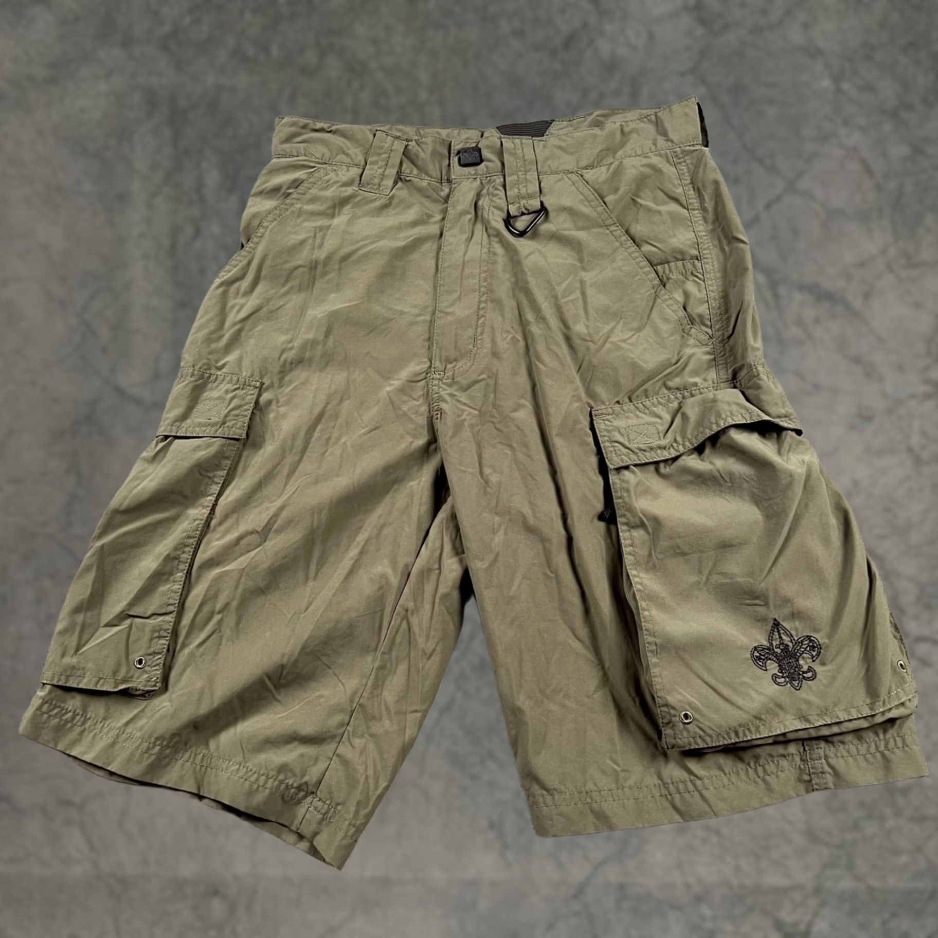 Boy Scouts Of America Mens Centennial Uniform Shorts Xs Green Cargo Hike Camp, Men's (Size 27)