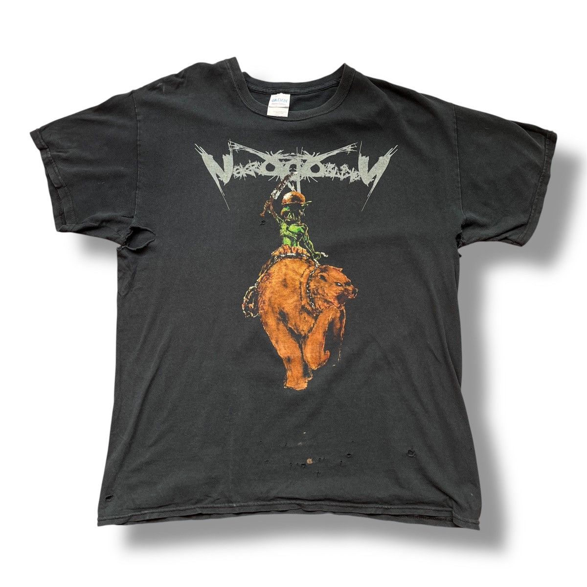 Band Tees VINTAGE NEKROGOBLIKON DEATH METAL BAND DISTRESSED TSHIRT Size US L / EU 52-54 / 3 - 3 Thumbnail