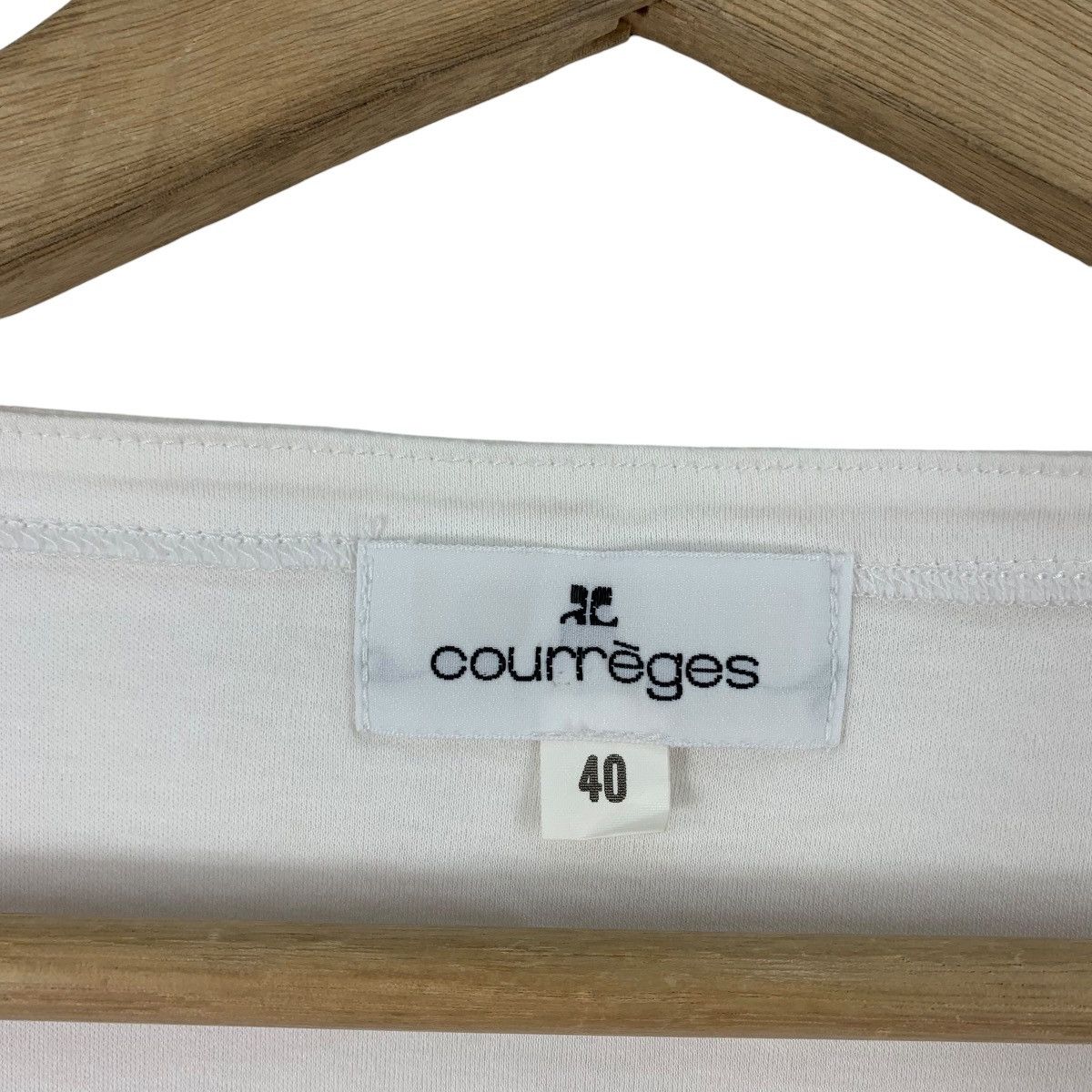 Courreges × Vintage Vintage COURREGES spellout logo women tee Size XS / US 0-2 / IT 36-38 - 3 Thumbnail