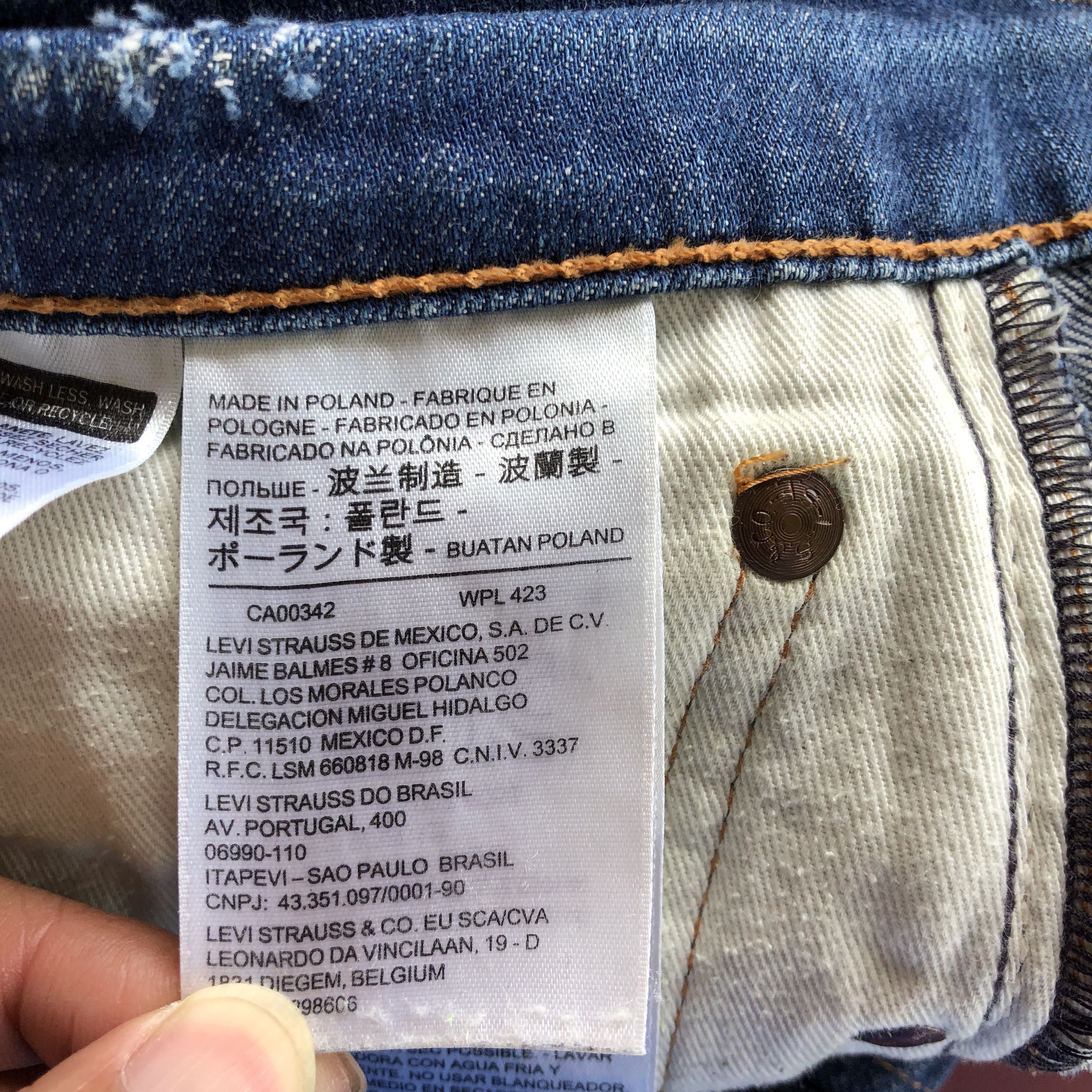 Levi's Vintage Y2K Levis Skinny Jeans Levi's Slim Distressed Denim Size US 34 / EU 50 - 9 Thumbnail
