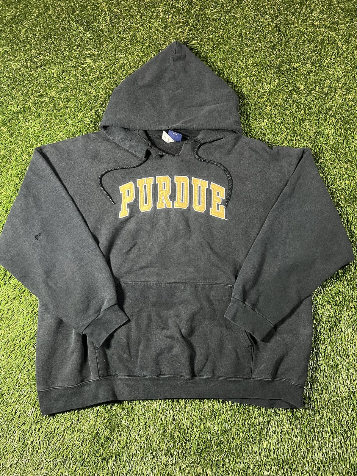 NCAA Vintage 90’s Baggy Embroidered Purdue Boilermakers Hoodie Size US XXL / EU 58 / 5 - 1 Thumbnail