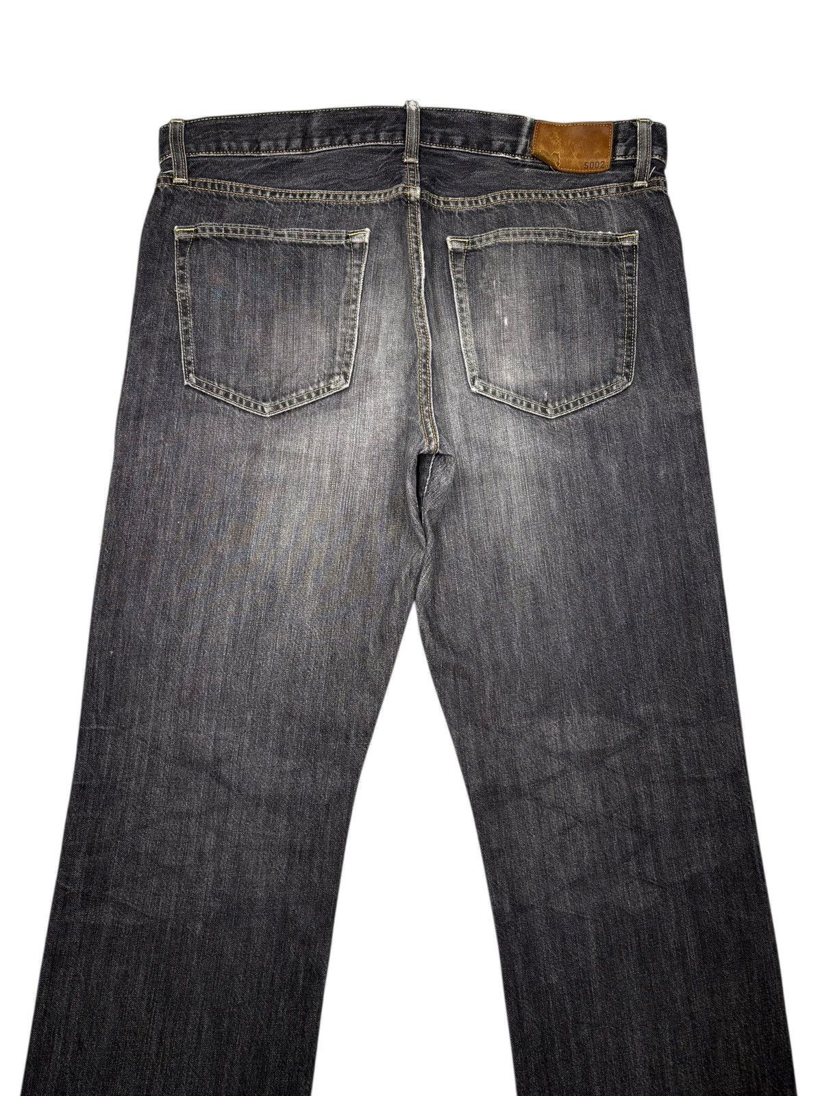 Undercover × Uniqlo VINTAGE UNIQLO S002 JAPAN FADED BLACK LOOSE JEANS Size US 37 - 6 Thumbnail