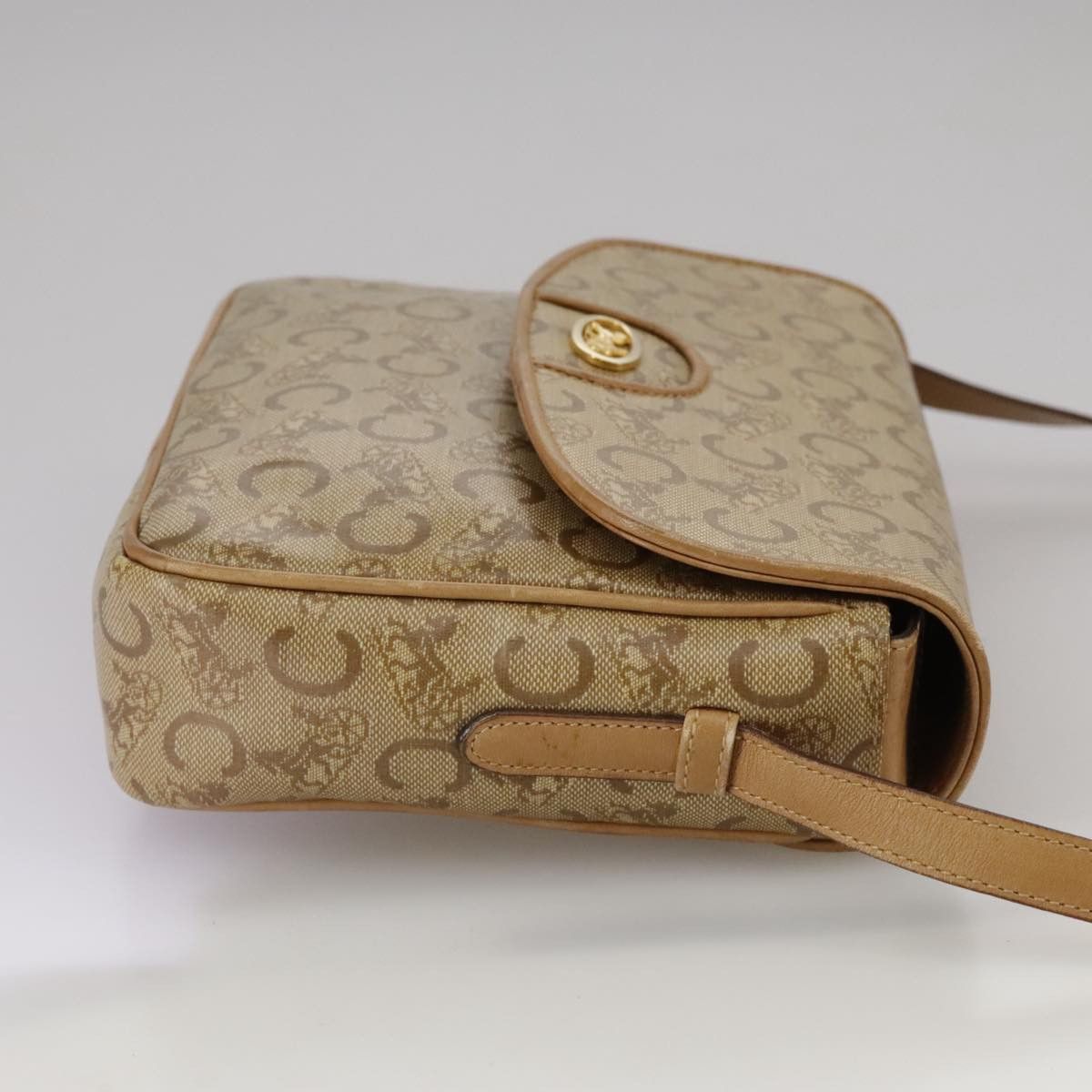 Celine CELINE C Sulky Shoulder Bag Pvc Beige Gold Size ONE SIZE - 5 Thumbnail