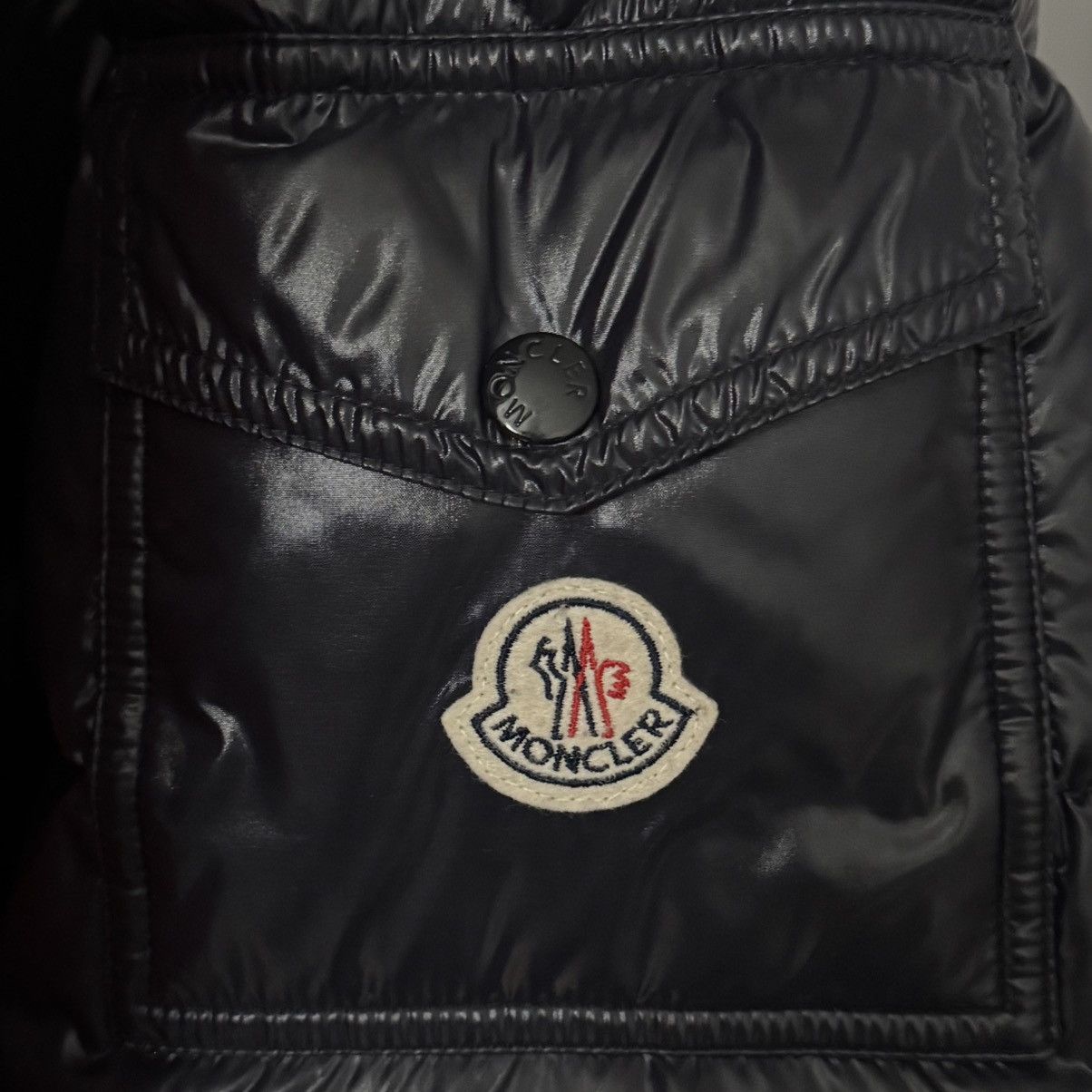 Moncler Moncler Maya Giubotto Navy with Hood Size US L / EU 52-54 / 3 - 5 Thumbnail