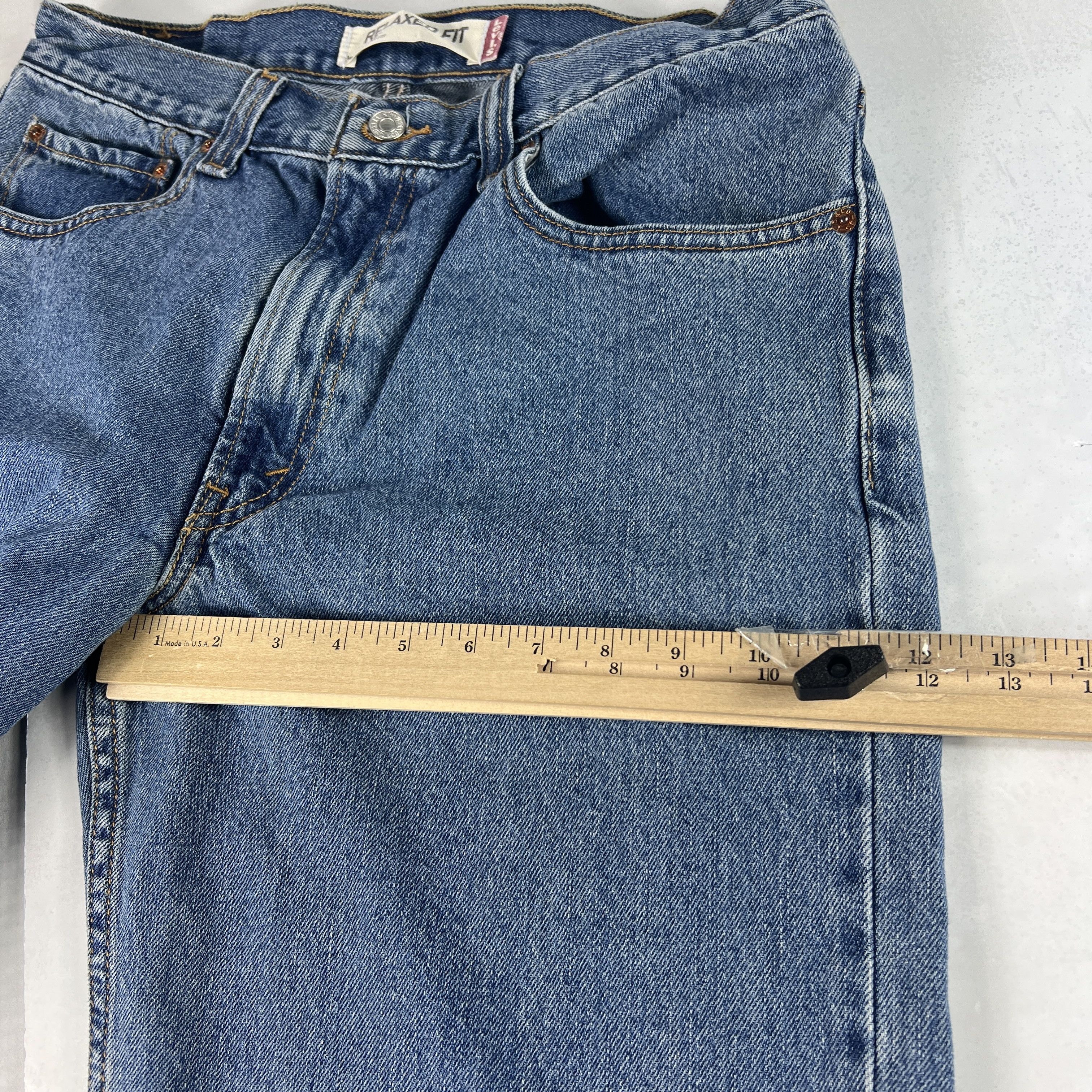 Levi's × Vintage Y2K Levi's Jeans 550 Relaxed Blue Faded Cotton Denim Size US 34 / EU 50 - 20 Thumbnail