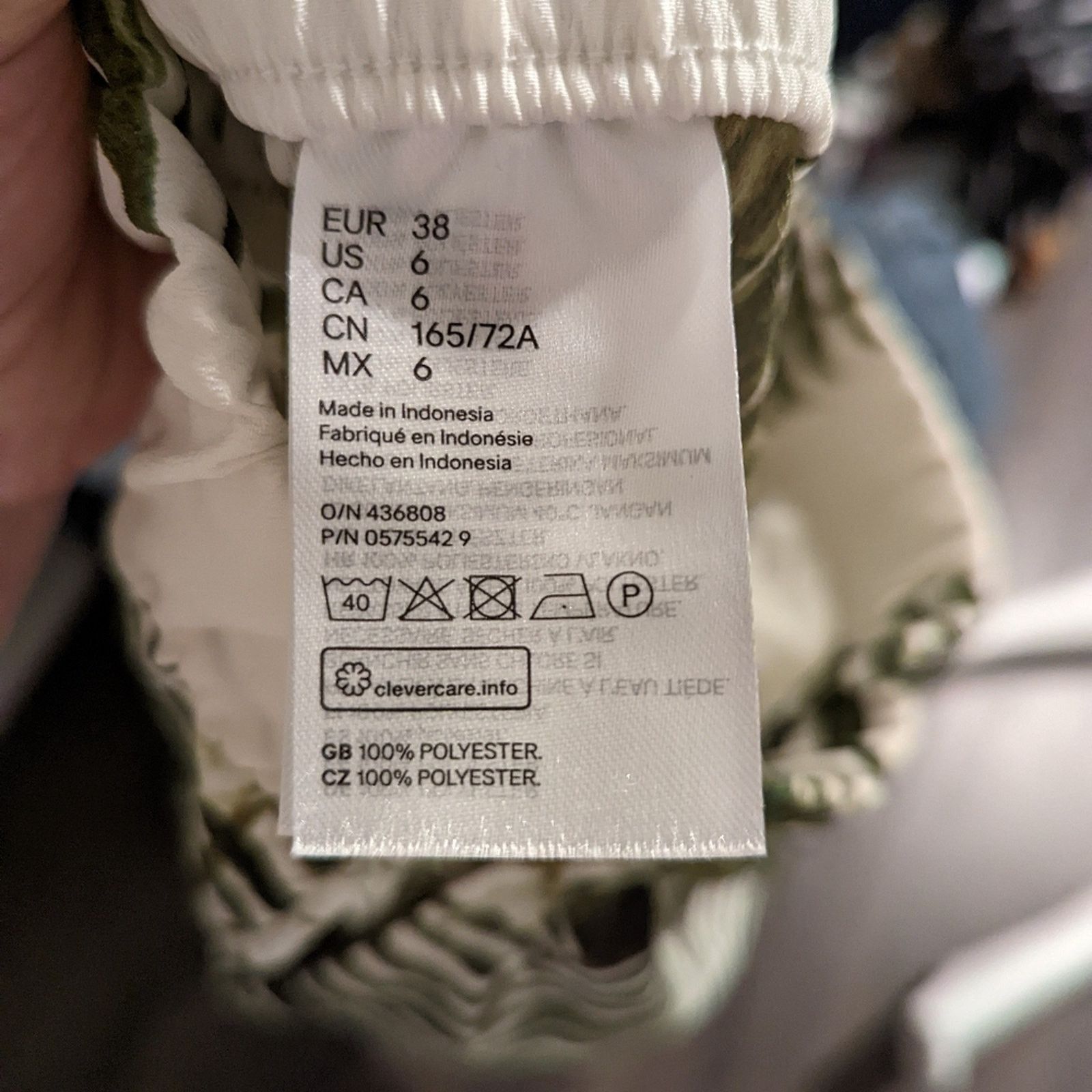 H&M H&M Tropical Pants 6 Size 28" / US 6 / IT 42 - 2 Thumbnail