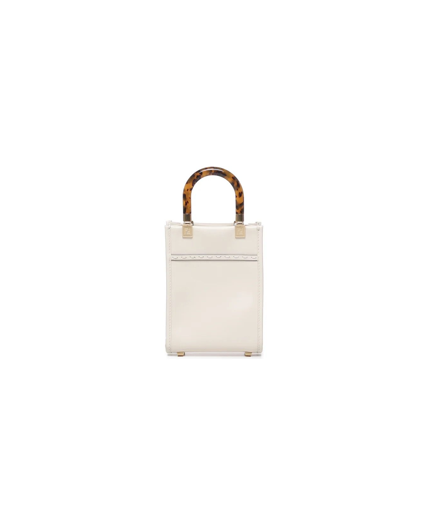Fendi o1s1wg110326 Size: OS/Mini Sunshine Shopper in White Size ONE SIZE - 3 Thumbnail