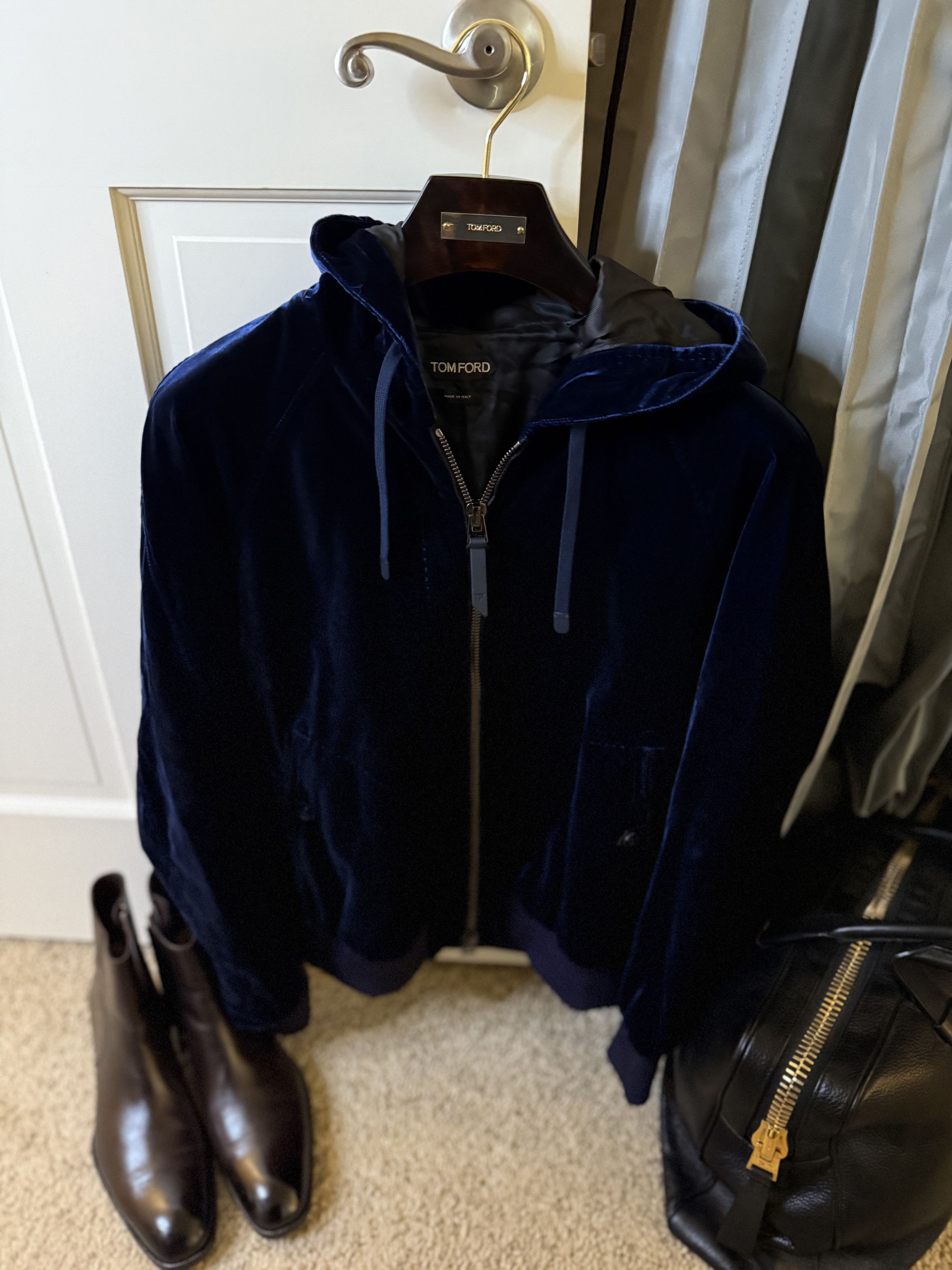 Tom Ford Best Dressed $4,300 w/Tax Highest End Velvet Hoodie Size US L / EU 52-54 / 3 - 20 Thumbnail