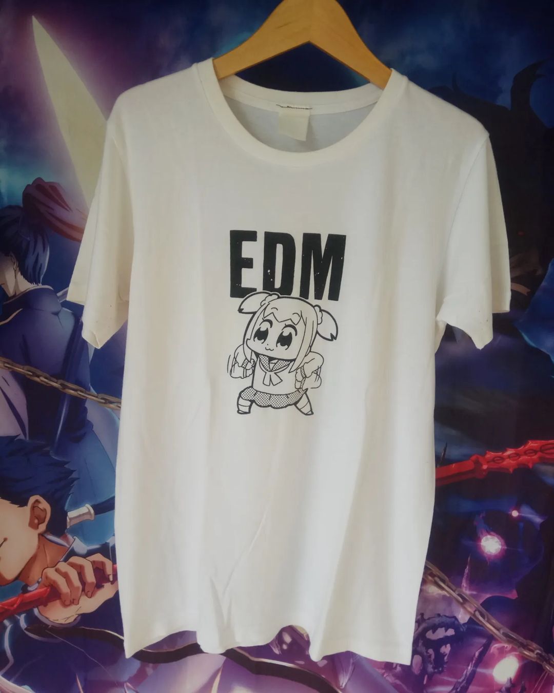Anime × Japanese Brand Pop Team Epic EDM Anime Tee by Cospa Size US L / EU 52-54 / 3 - 1 Thumbnail