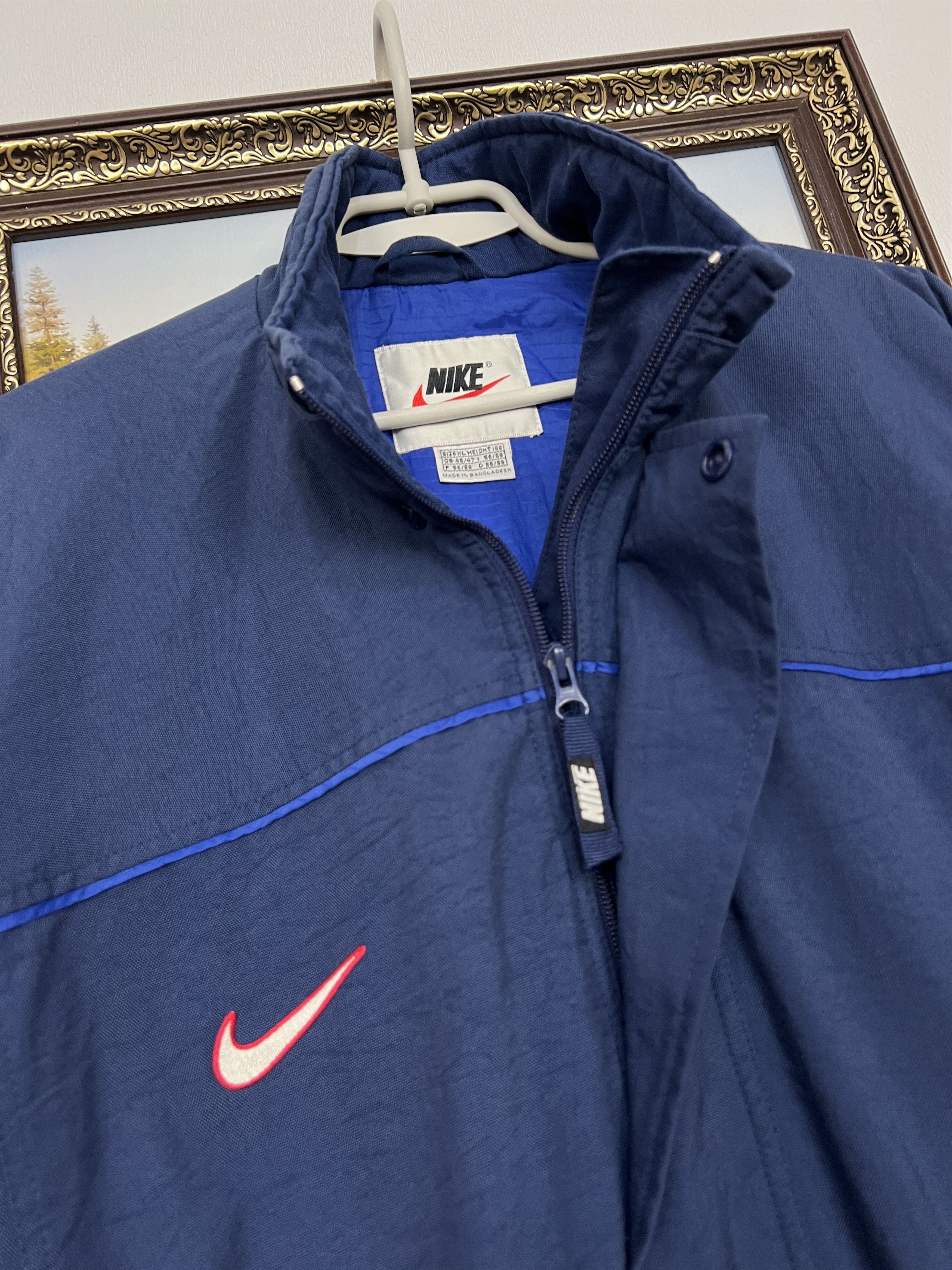 Nike Vintage 90's Nike Glasgow Rangers Football Jacket Soccer Size US XL / EU 56 / 4 - 3 Thumbnail