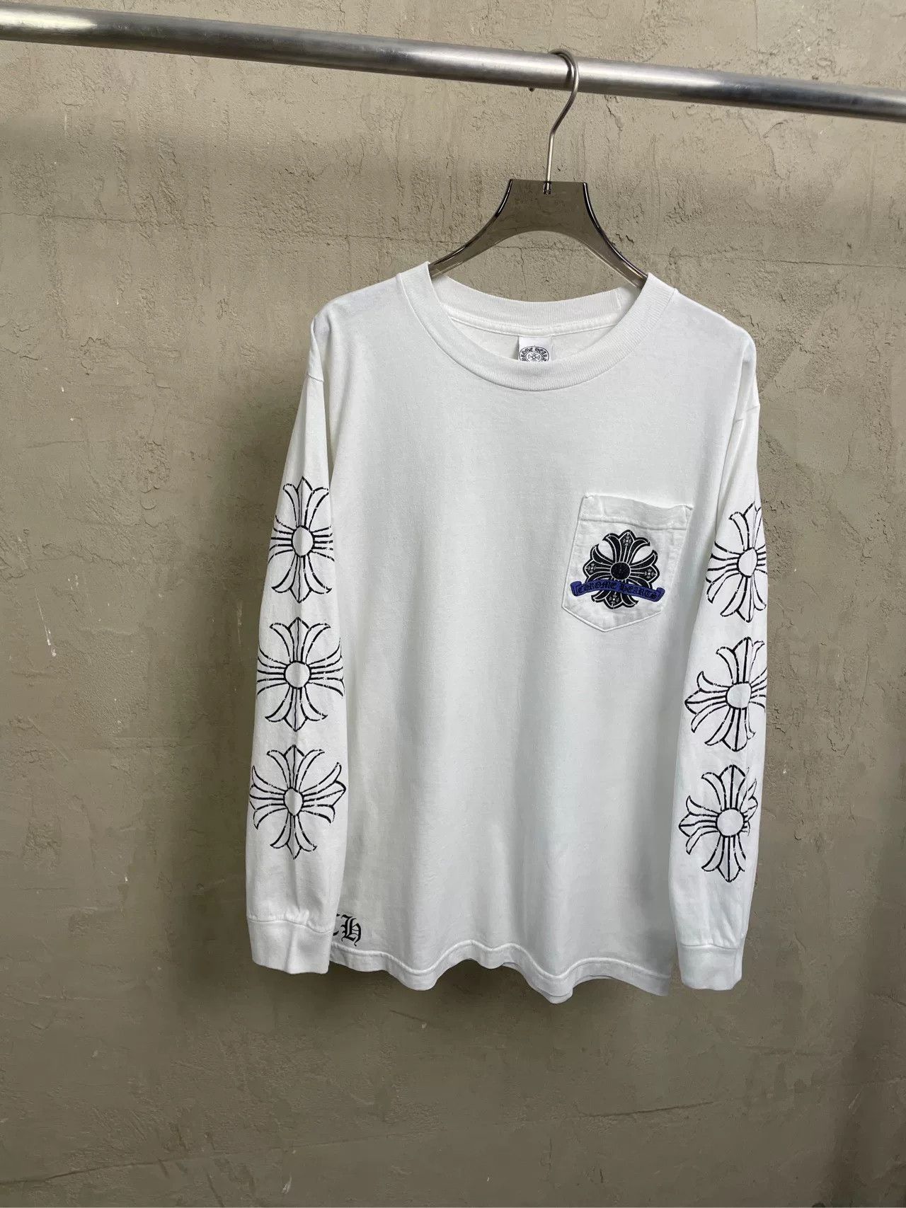 Chrome Hearts Chrome Hearts White Long Sleeve T-Shirt Size US M / EU 48-50 / 2 - 1 Thumbnail