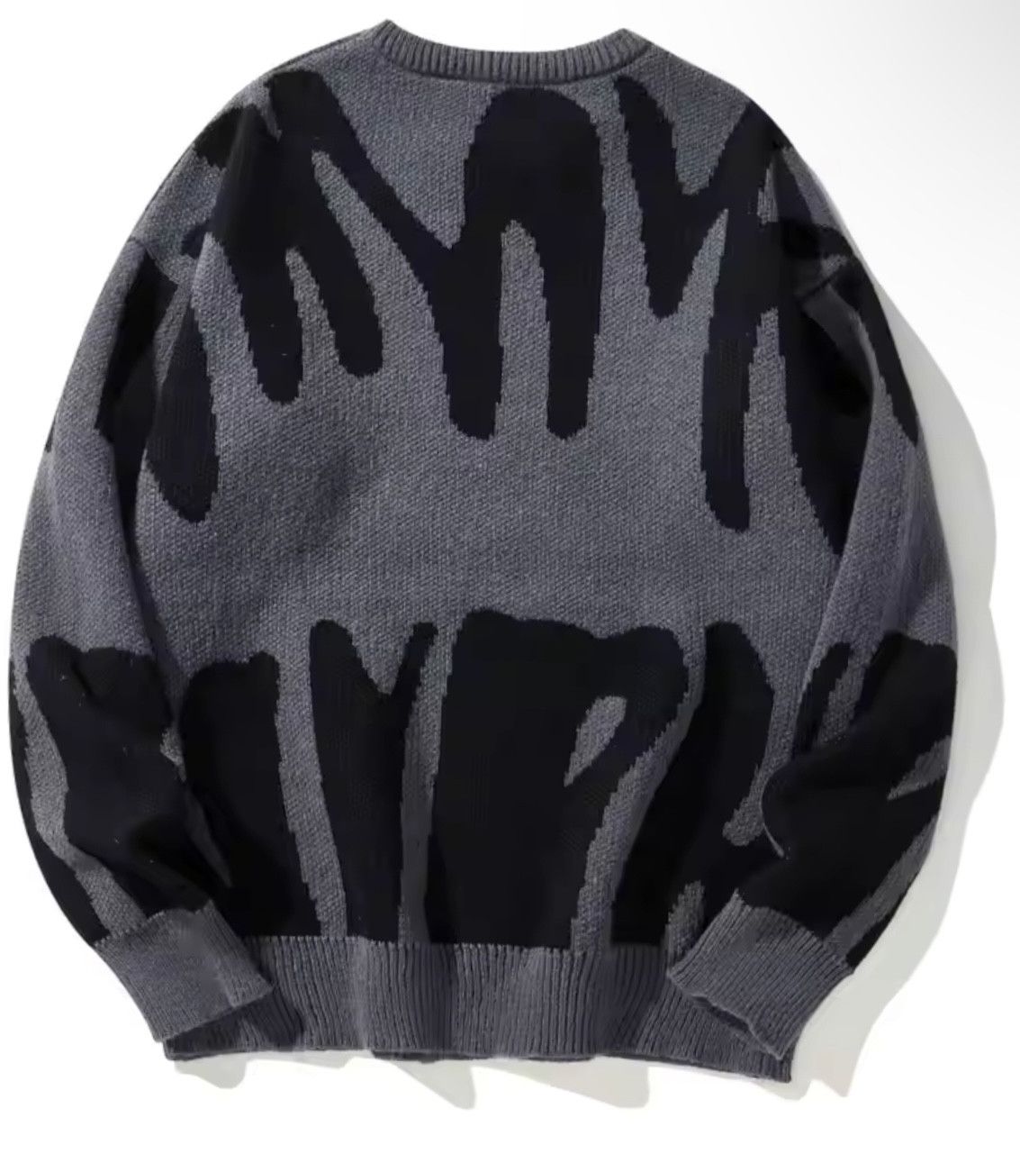 Other Streetwear Vintage Irregular Sweater Jacquard Knitwear Size US L / EU 52-54 / 3 - 2 Thumbnail
