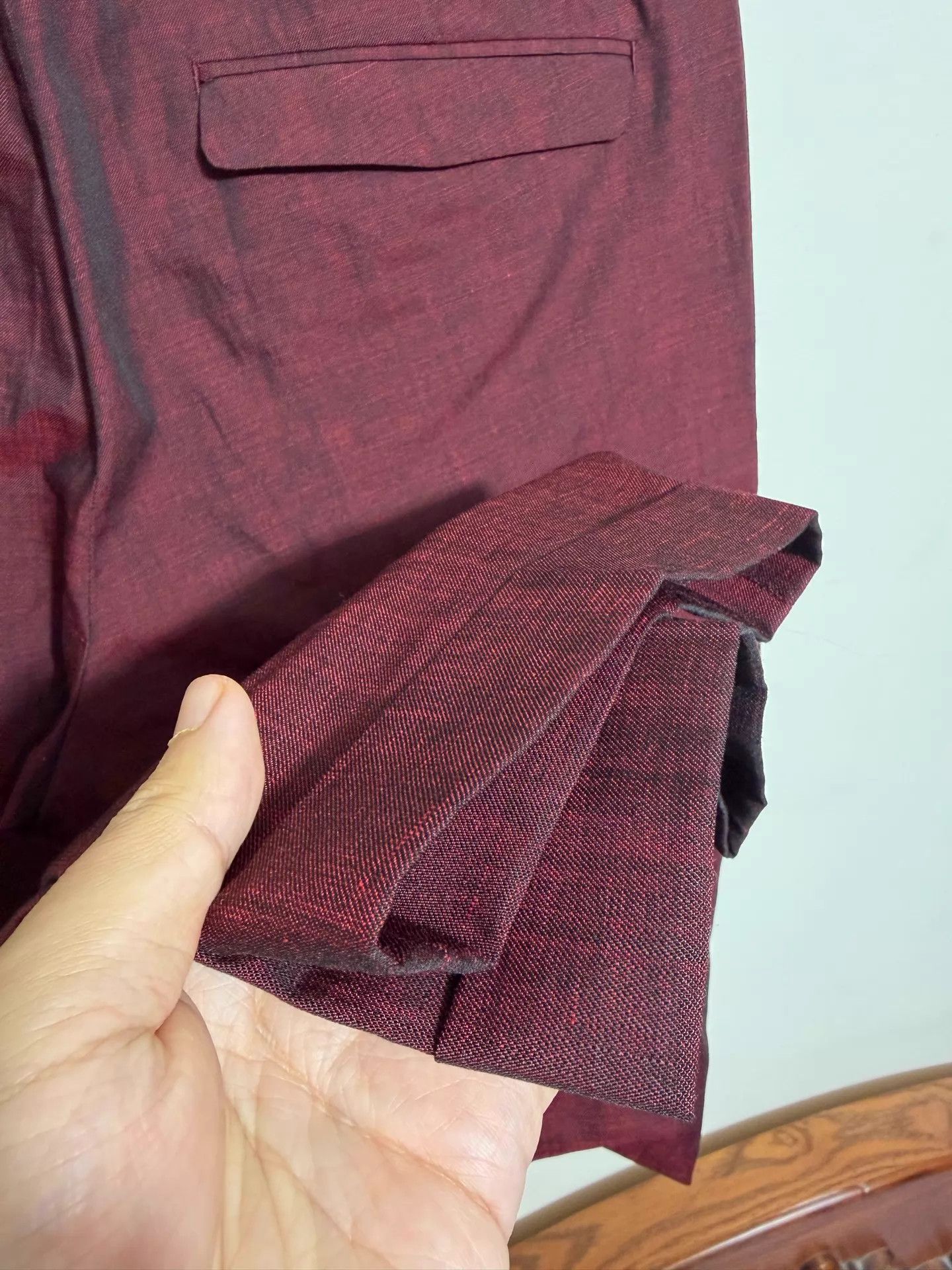 Jil Sander Jil Sander Slim Cropped LinenMohairWool Pants 46/50/52 Size US 34 / EU 50 - 5 Thumbnail