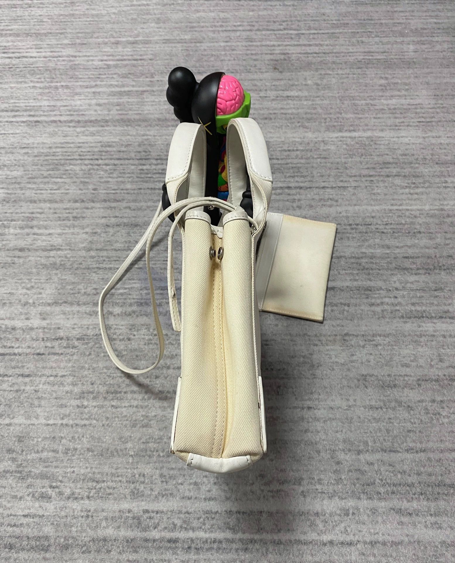Balenciaga Balenciaga White Canvas Tote with Pouch XS Size ONE SIZE - 3 Thumbnail