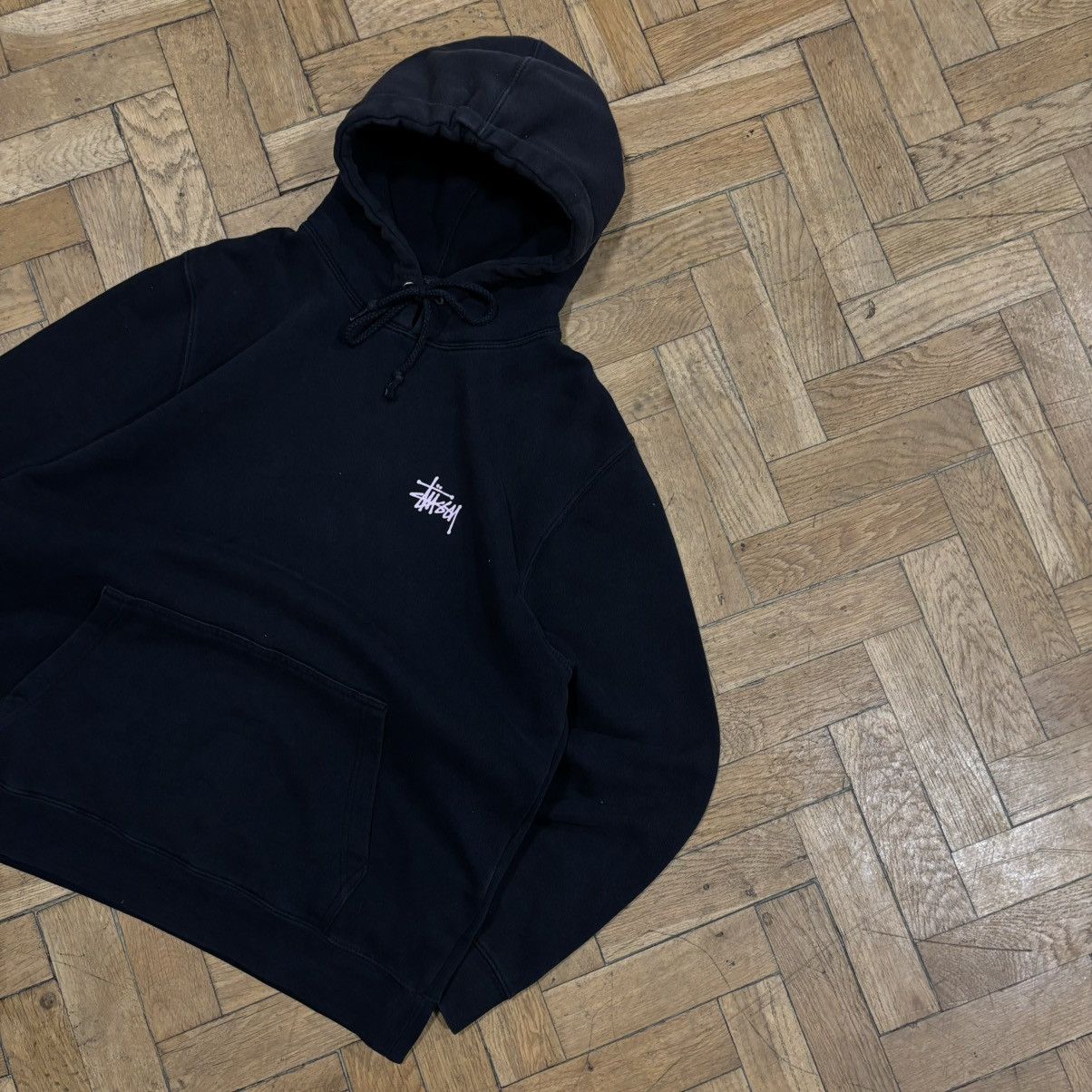 Stussy Vintage Stussy USA Baggy Hoodie Embroidered Logo Y2K Black Size US M / EU 48-50 / 2 - 7 Thumbnail