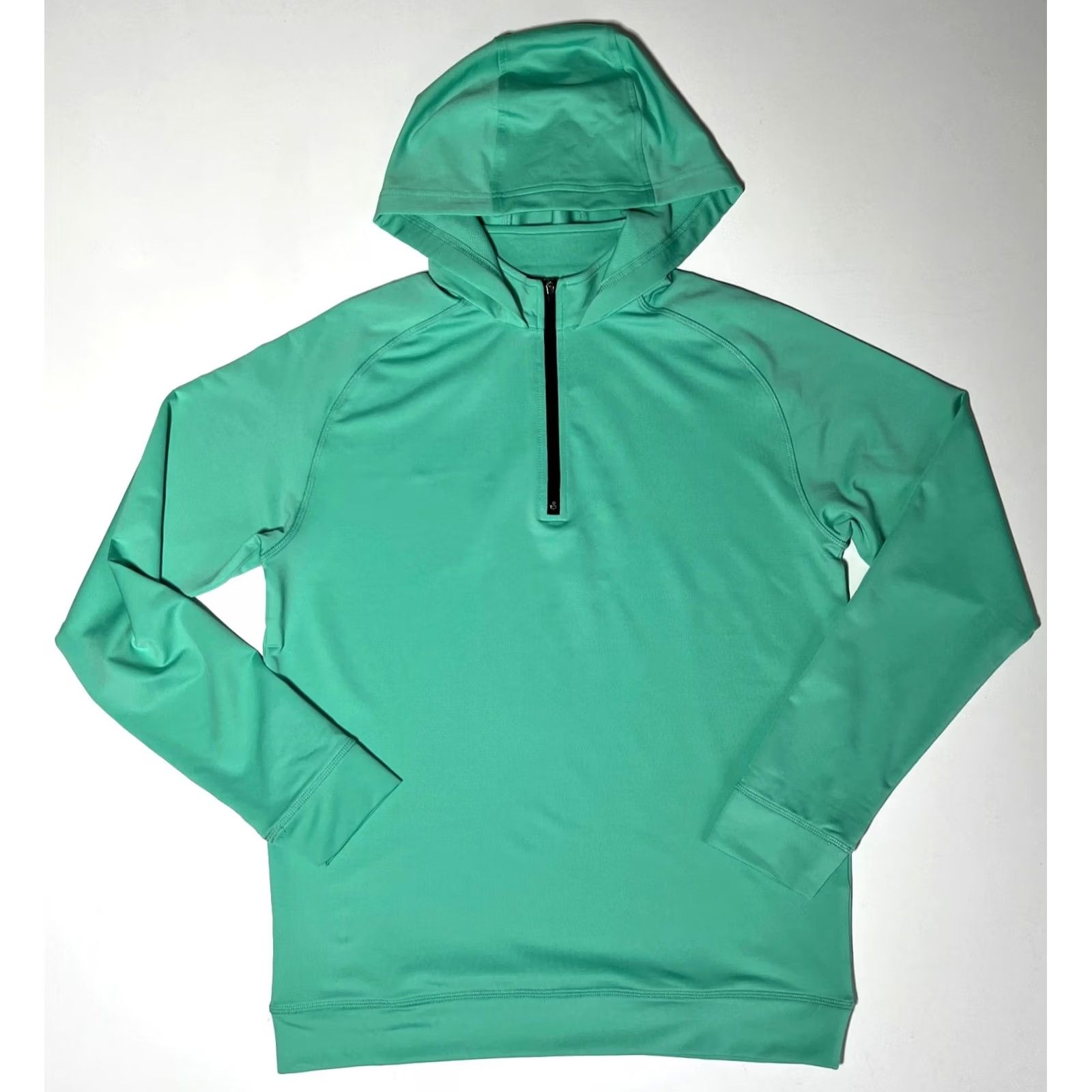 Vintage Swannies Men’s Vandyke Golf Hoodie Shirt M Green 1/4 Zip Hooded Lightweight Stretch Pullover Sports City Mens Size US M / EU 48-50 / 2 - 3 Thumbnail