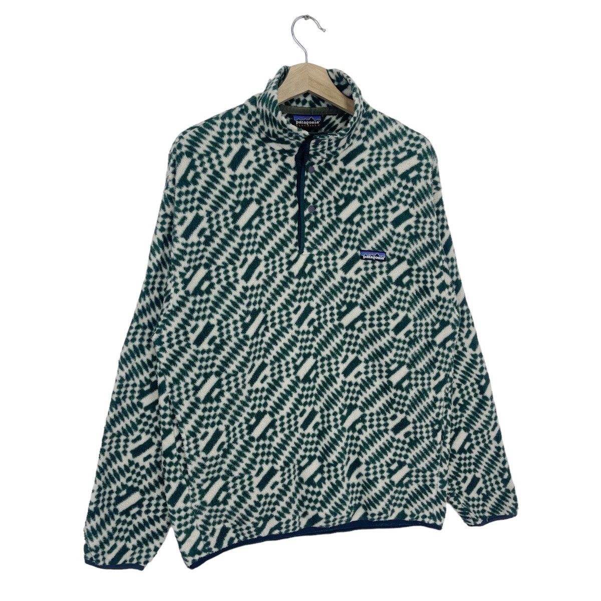Native × Patagonia × Vintage 90’s Patagonia Aztec Fleece Size US M / EU 48-50 / 2 - 6 Thumbnail