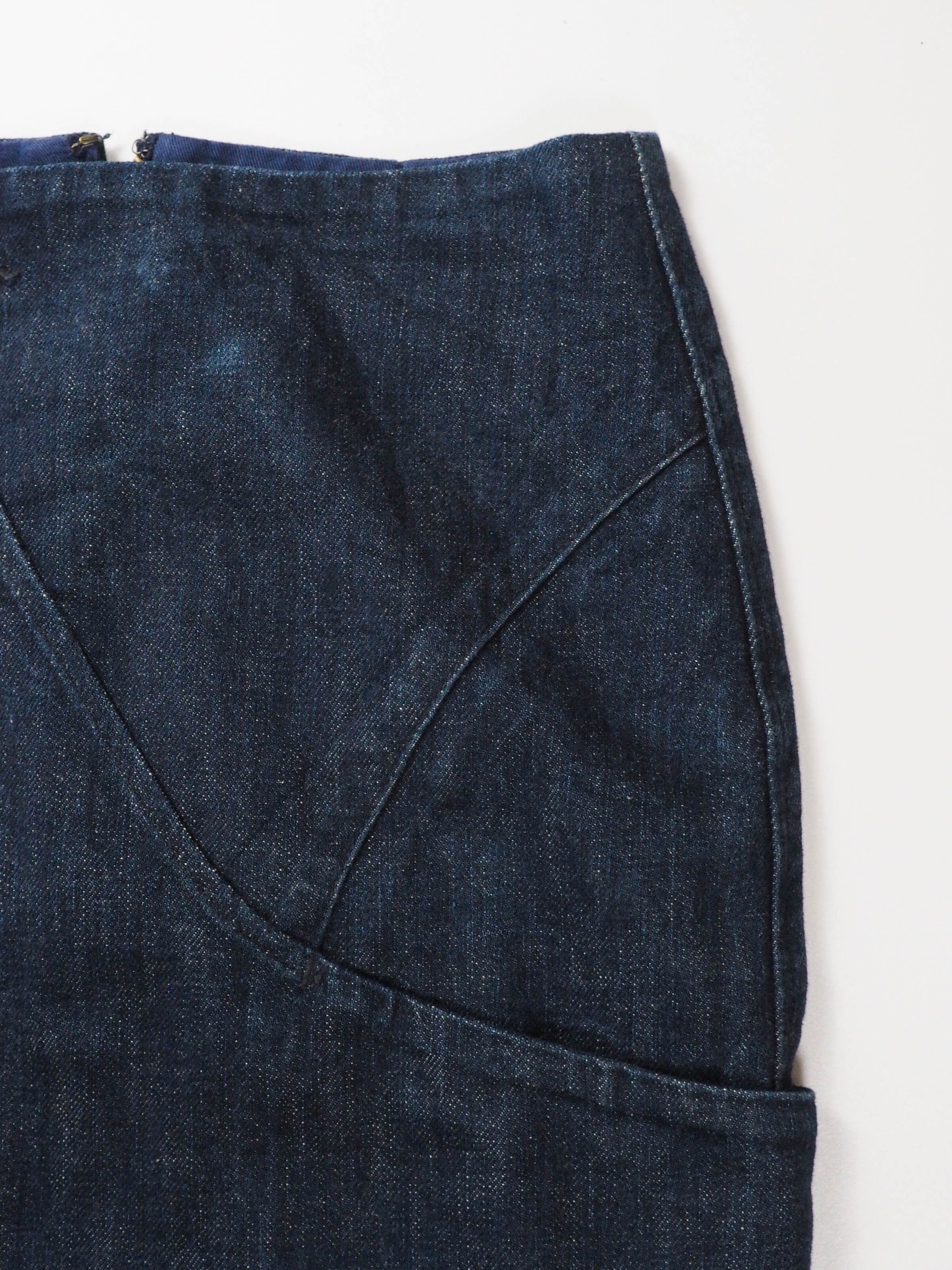 Kapital Kapital Asymmetrical Button Denim Skirt Size 26" / US 2 / IT 38 - 5 Thumbnail
