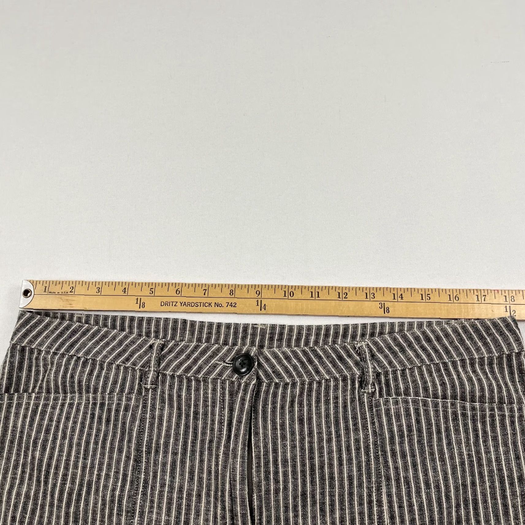 Vintage Sundance Andover Pants Women Sz 16 W36 L30 Gray Linen Blend Wide-Leg Career Work Shirt? Size 38" / US 16 / IT 52 - 3 Thumbnail