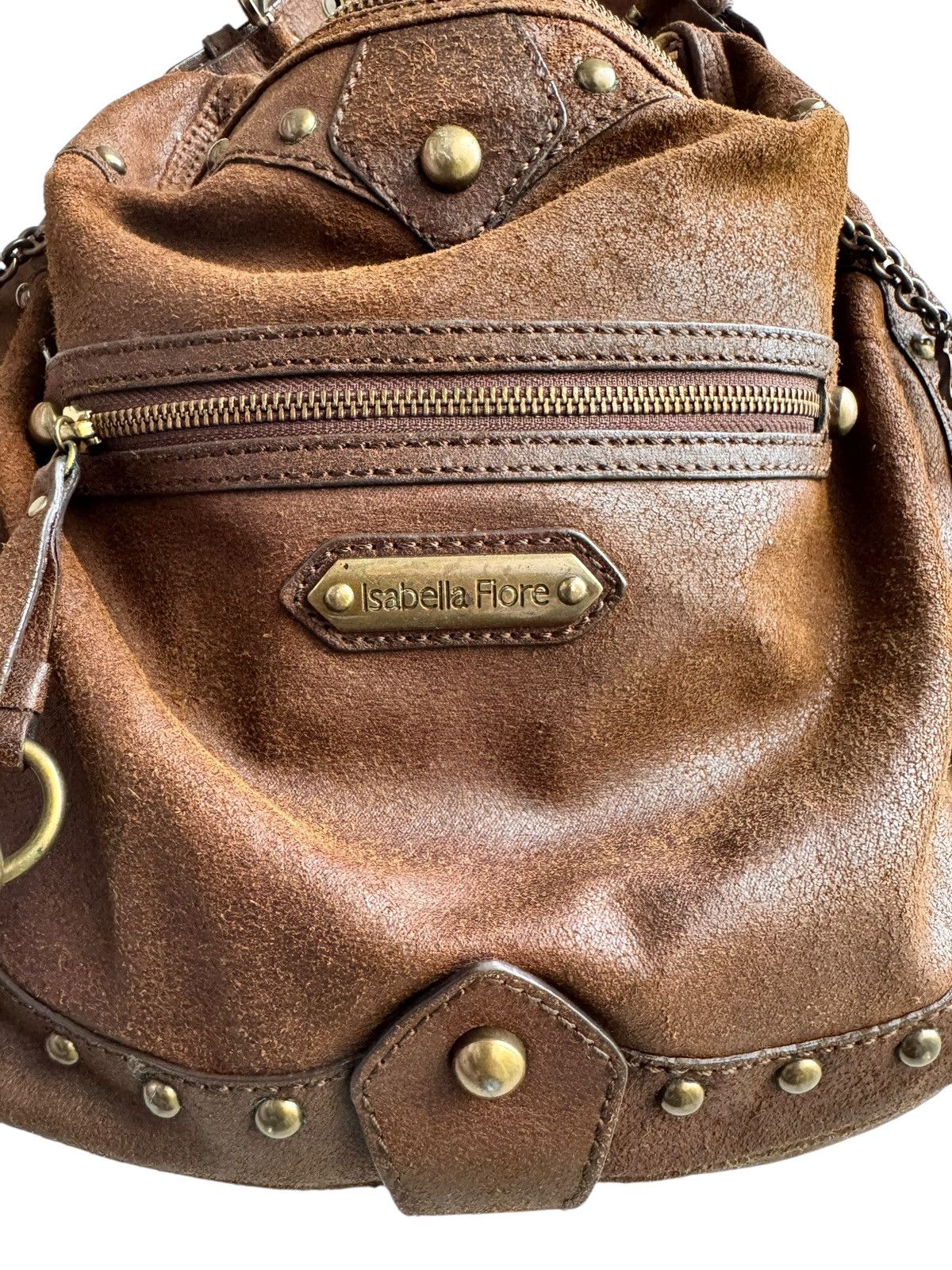 Isabel Marant Etoile Rare Issabella Fiore Hearty Studded Floral Hobo Shoulder Size ONE SIZE - 9 Thumbnail