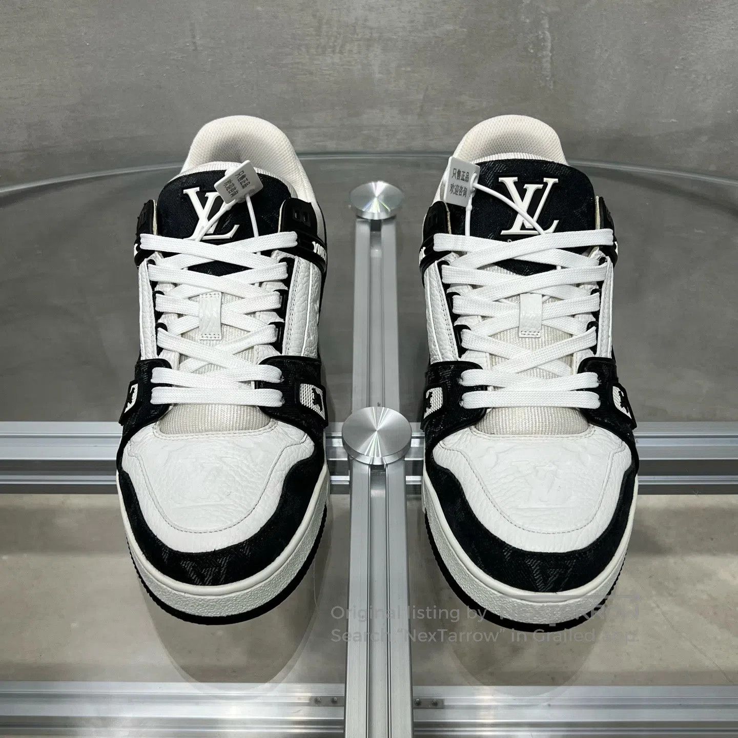 Louis Vuitton Louis Vuitton Trainer Black and White Jeans shoes Size US 7.5 / EU 40-41 - 2 Thumbnail