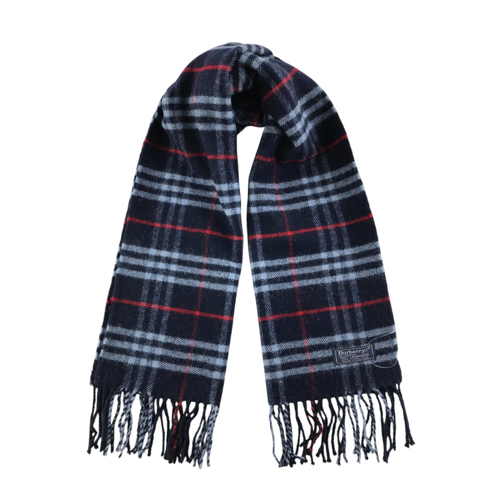 Burberry × Vintage Burberry Scarf / Muffler / Neckwear - WW2454 Size ONE SIZE - 1 Thumbnail