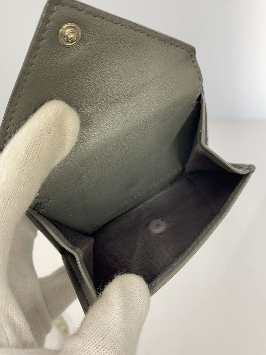Balenciaga Balenciaga Leather Tri-Fold Wallet Grey Size ONE SIZE - 5 Thumbnail