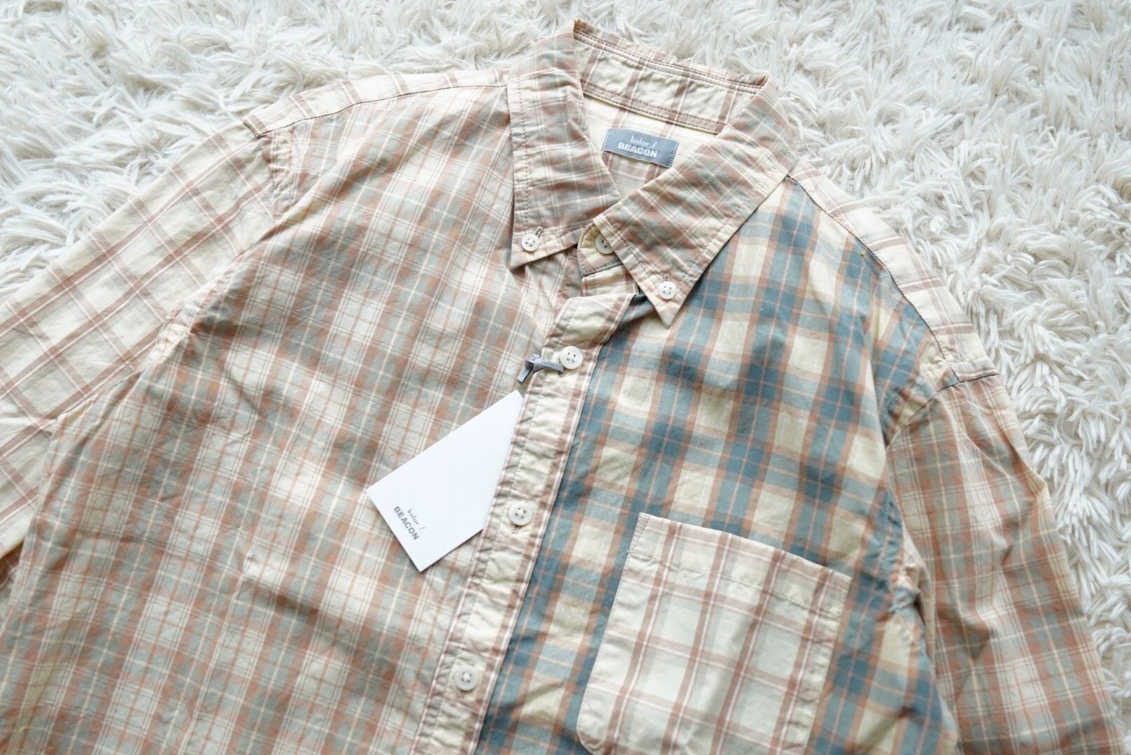 Other kolor beacon check panel shirt size 1 New Unused Size US S / EU 44-46 / 1 - 2 Thumbnail