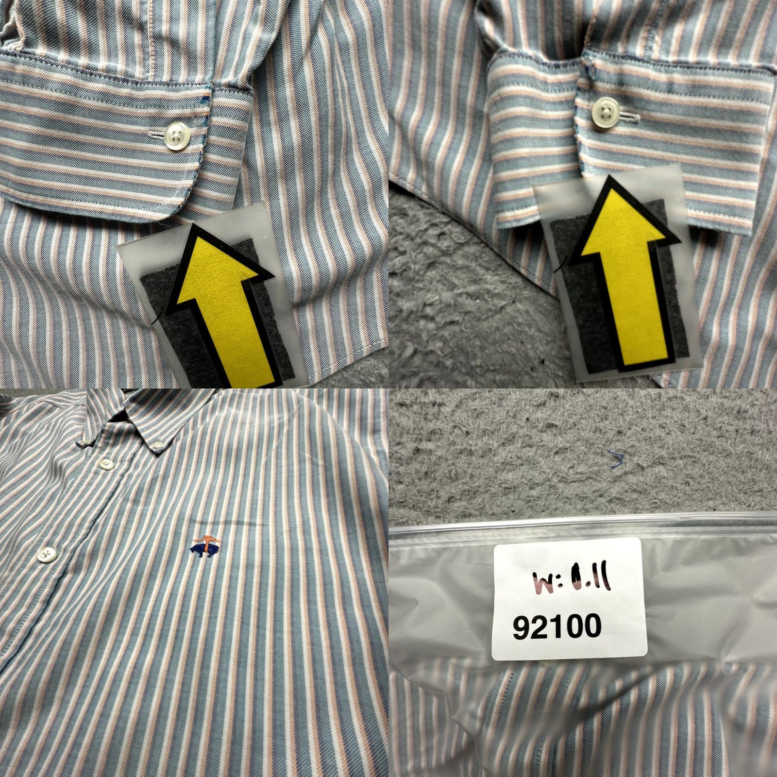 Brooks Brothers VINTAGE Brooks Brothers 1818 Regent Button Down Shirt Long Sleeve Men XL Green Striped Size US XL / EU 56 / 4 - 8 Thumbnail