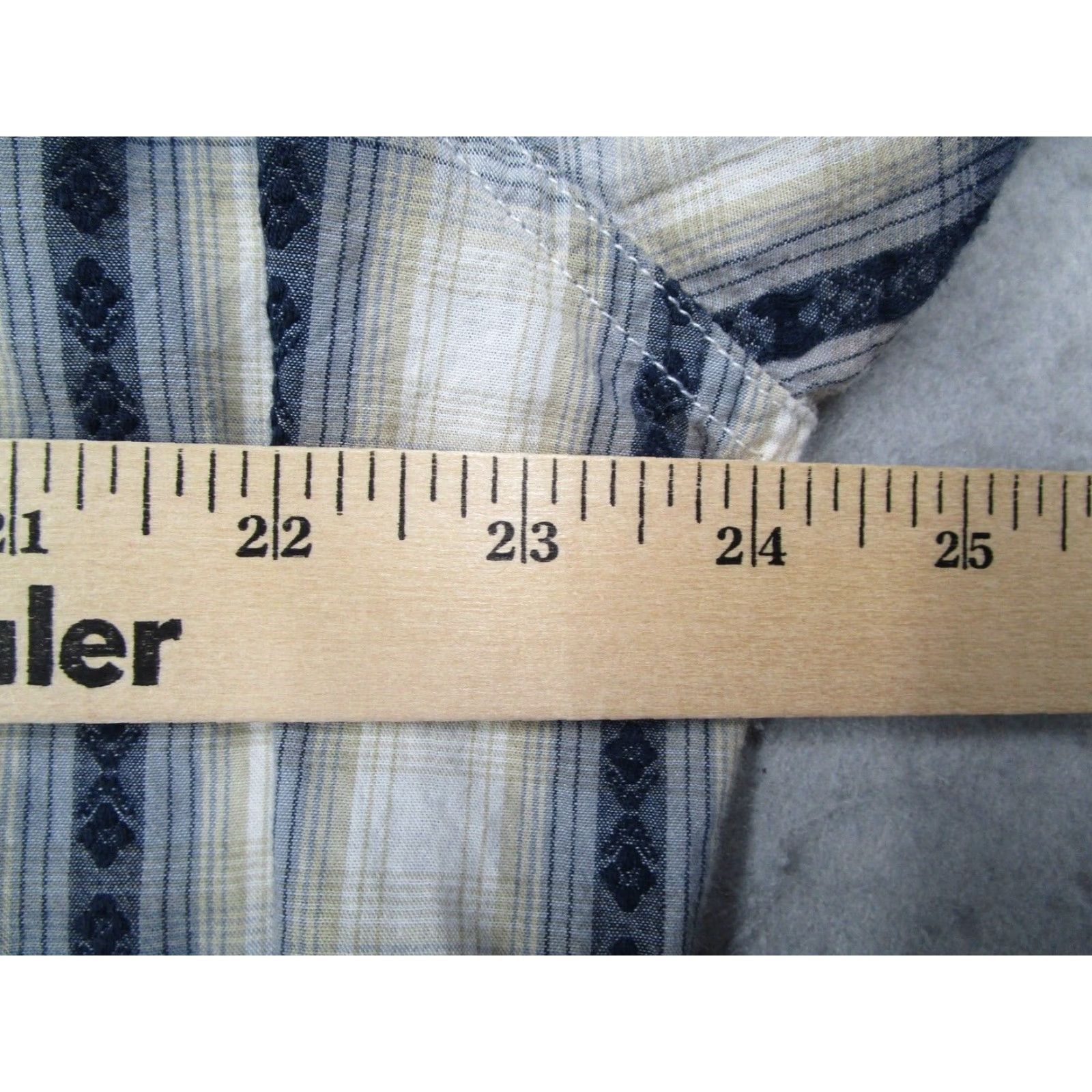 Lucky Brand Lucky Brand Shirt Mens XL Gray Check Button-Up Pearl Snaps Western Cowboy Leather? (No) Size US XL / EU 56 / 4 - 6 Thumbnail