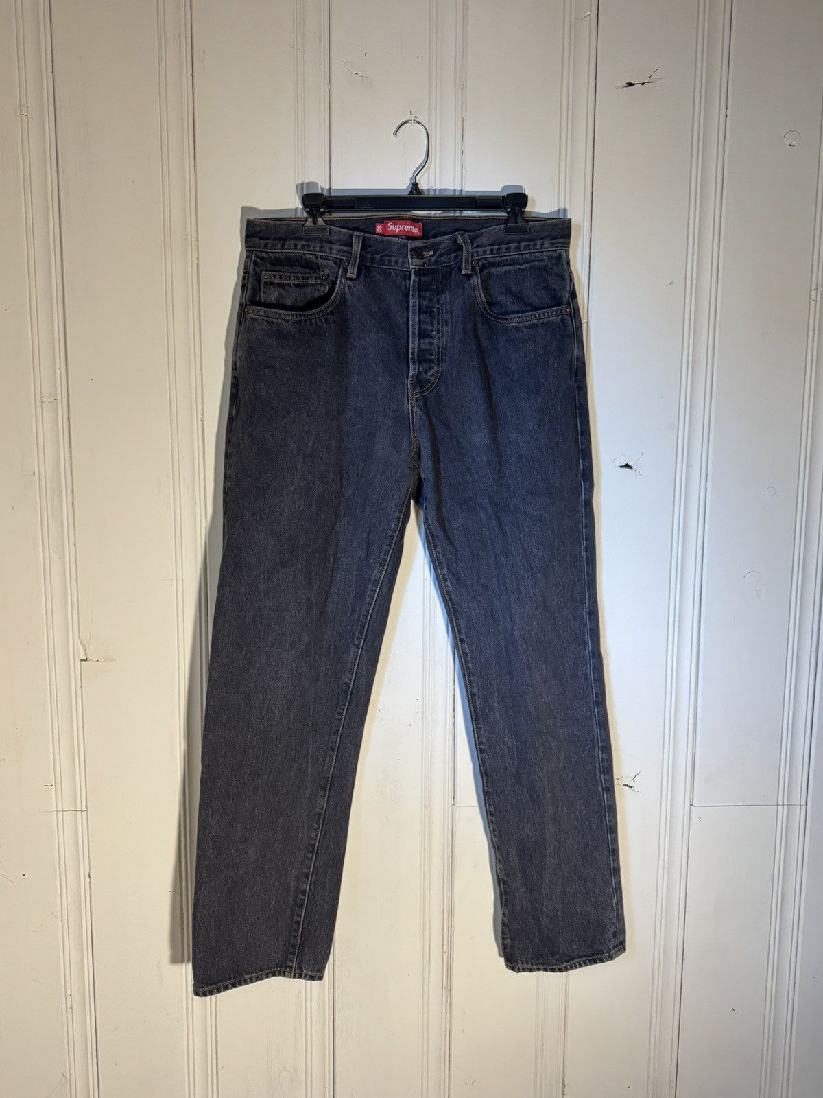 Supreme Supreme Cherub 5 pocket jeans Light blue FW16 | Grailed