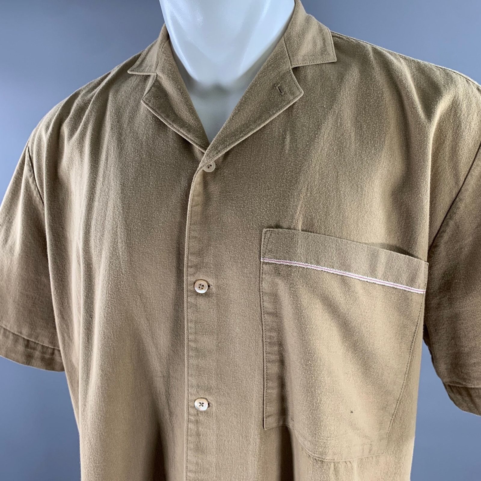 Other R. SWIADER Size S Camel Cropped Camp Short Sleeve Shirt Size US S / EU 44-46 / 1 - 2 Thumbnail