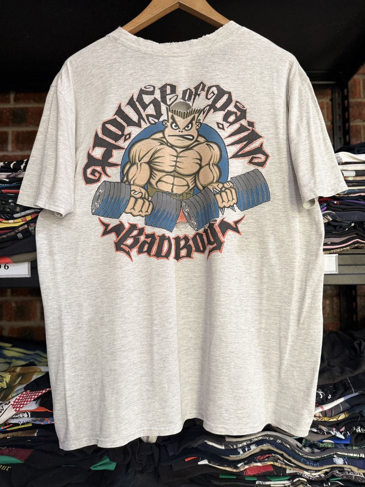 Band Tees Thrashed Vintage 90s Bad Boy GYM House Of Pain Faded Tee Size US L / EU 52-54 / 3 - 1 Thumbnail