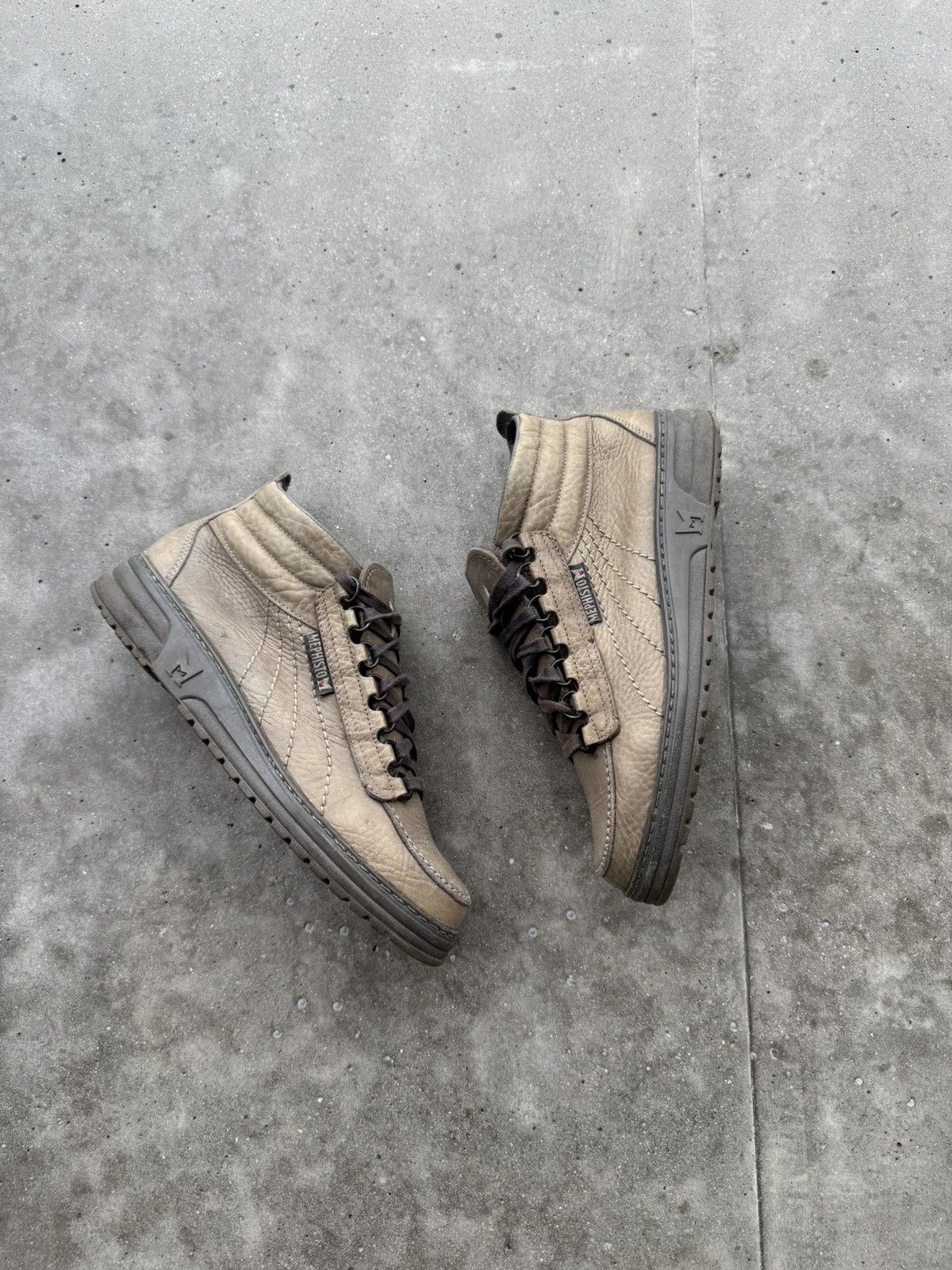 Genuine Leather × Japanese Brand × Mephisto Mephisto Leather Derby Shoes High sneakers casual Size US 8.5 / EU 41-42 - 3 Thumbnail